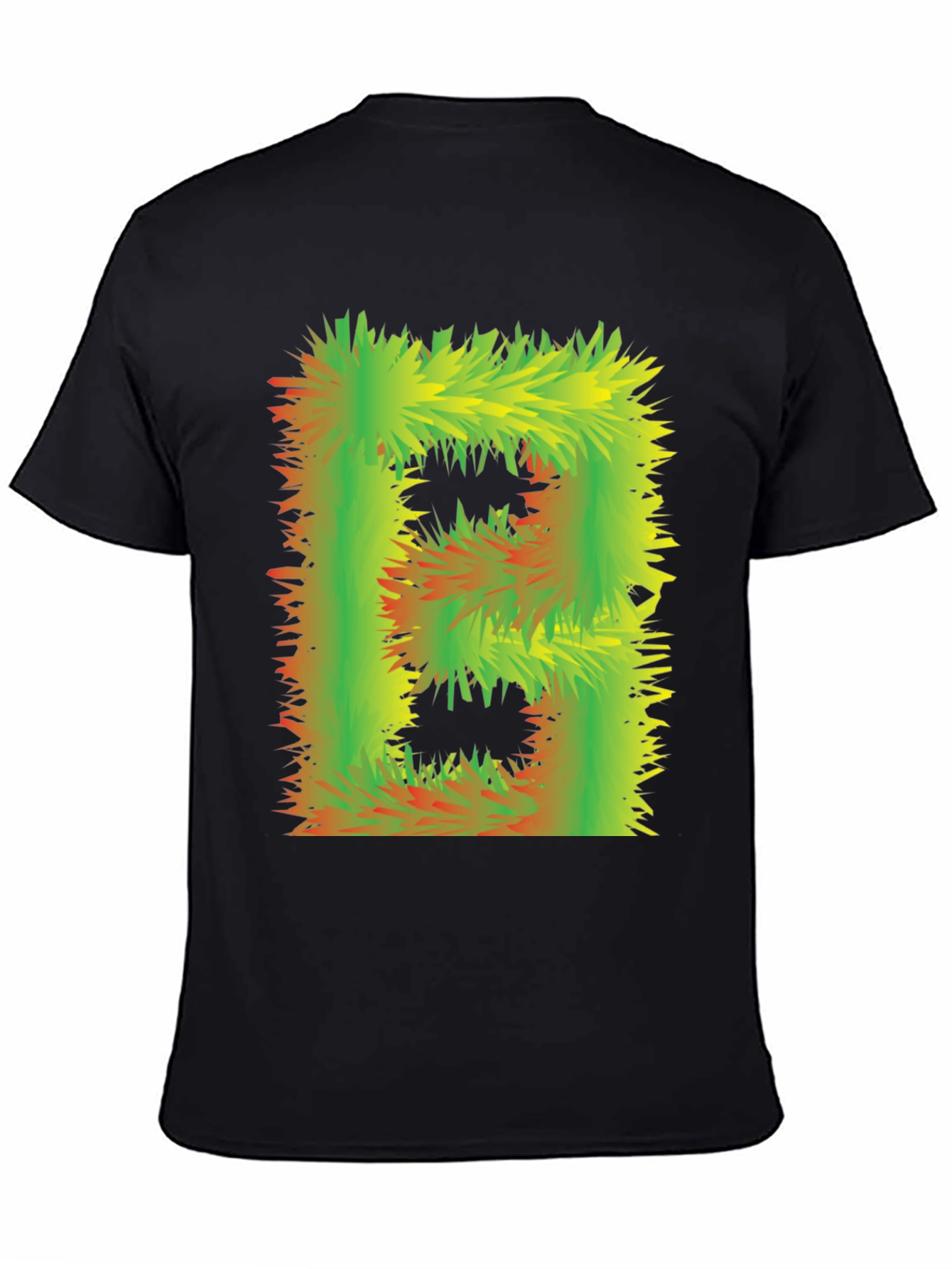 Abstract Furry Letter T-Shirt