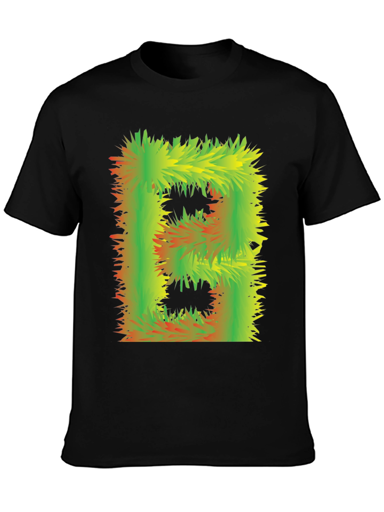 Abstract Furry Letter T-Shirt