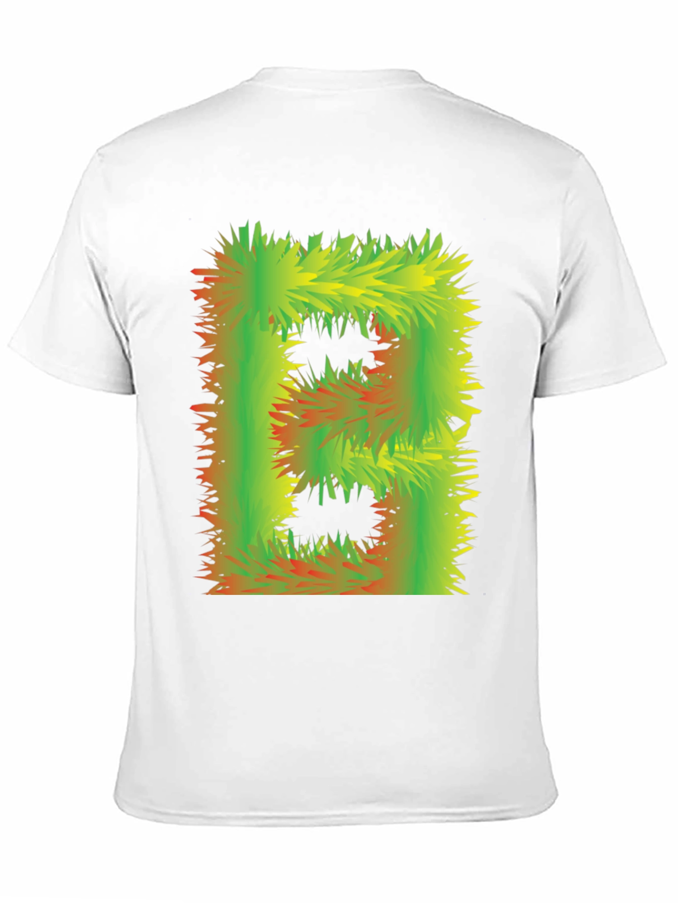 Abstract Furry Letter T-Shirt