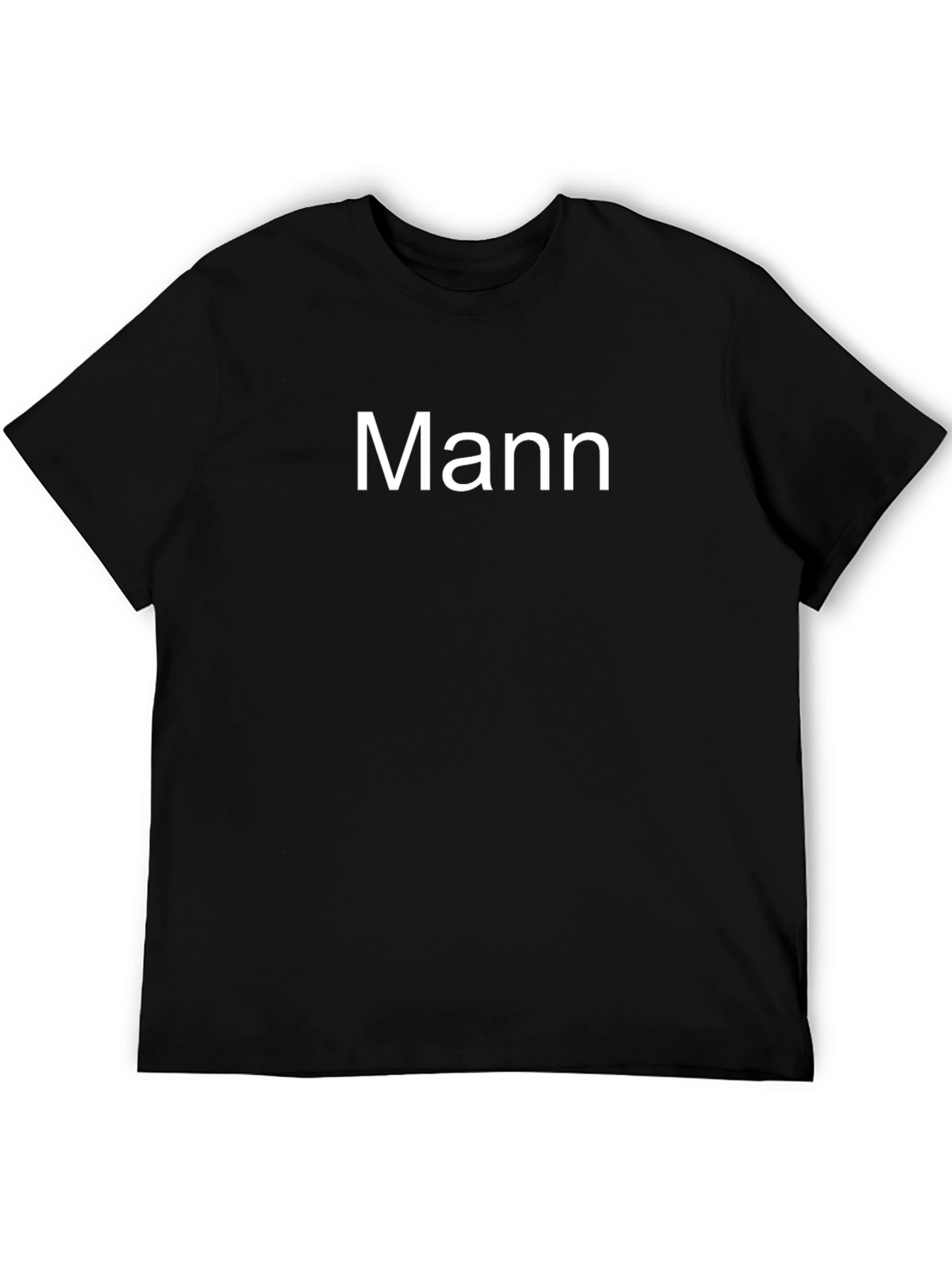 Mann Tee - Classic Black Cotton T-Shirt