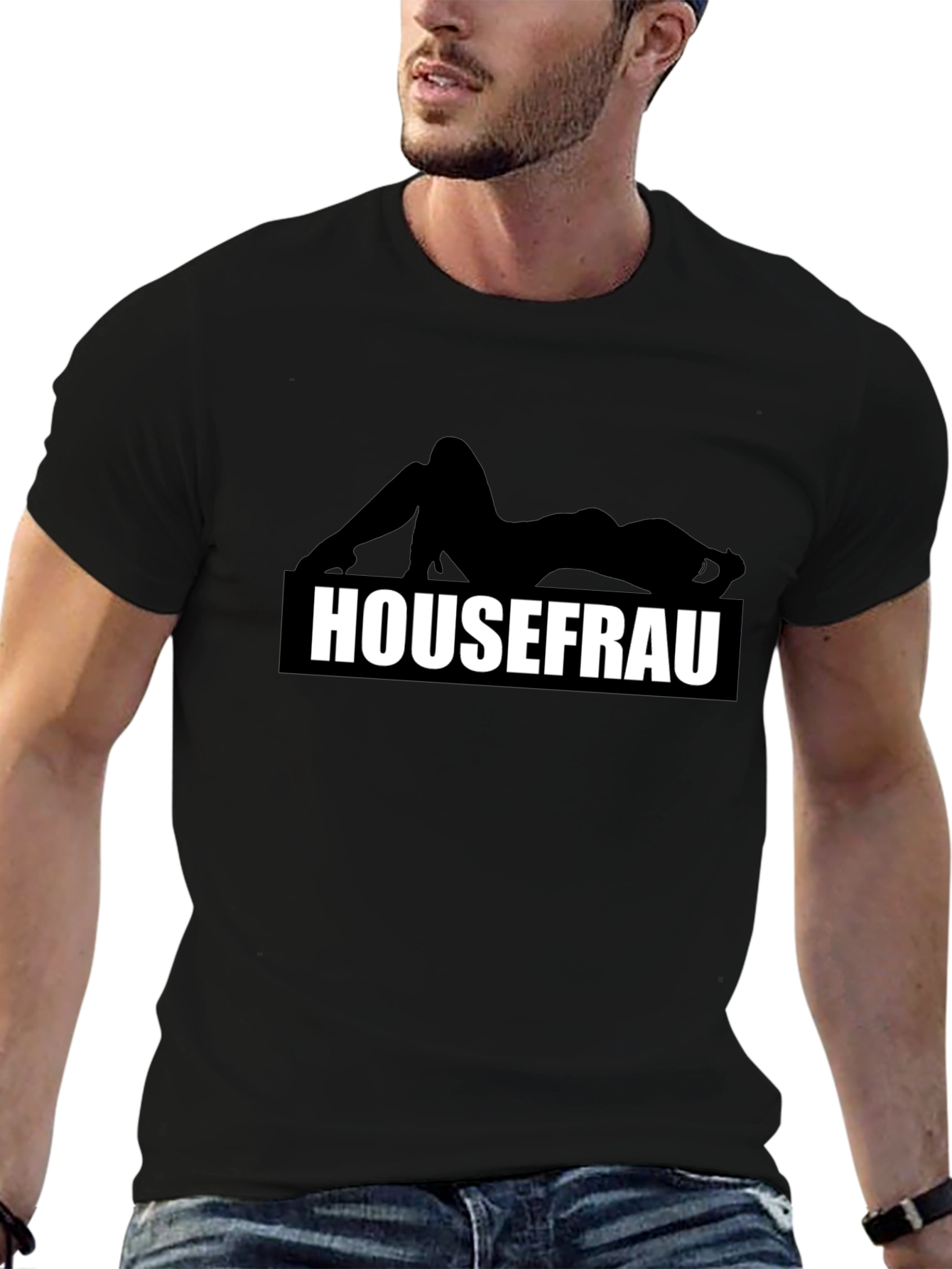 Housefrau Graphic T-Shirt - Black Tee