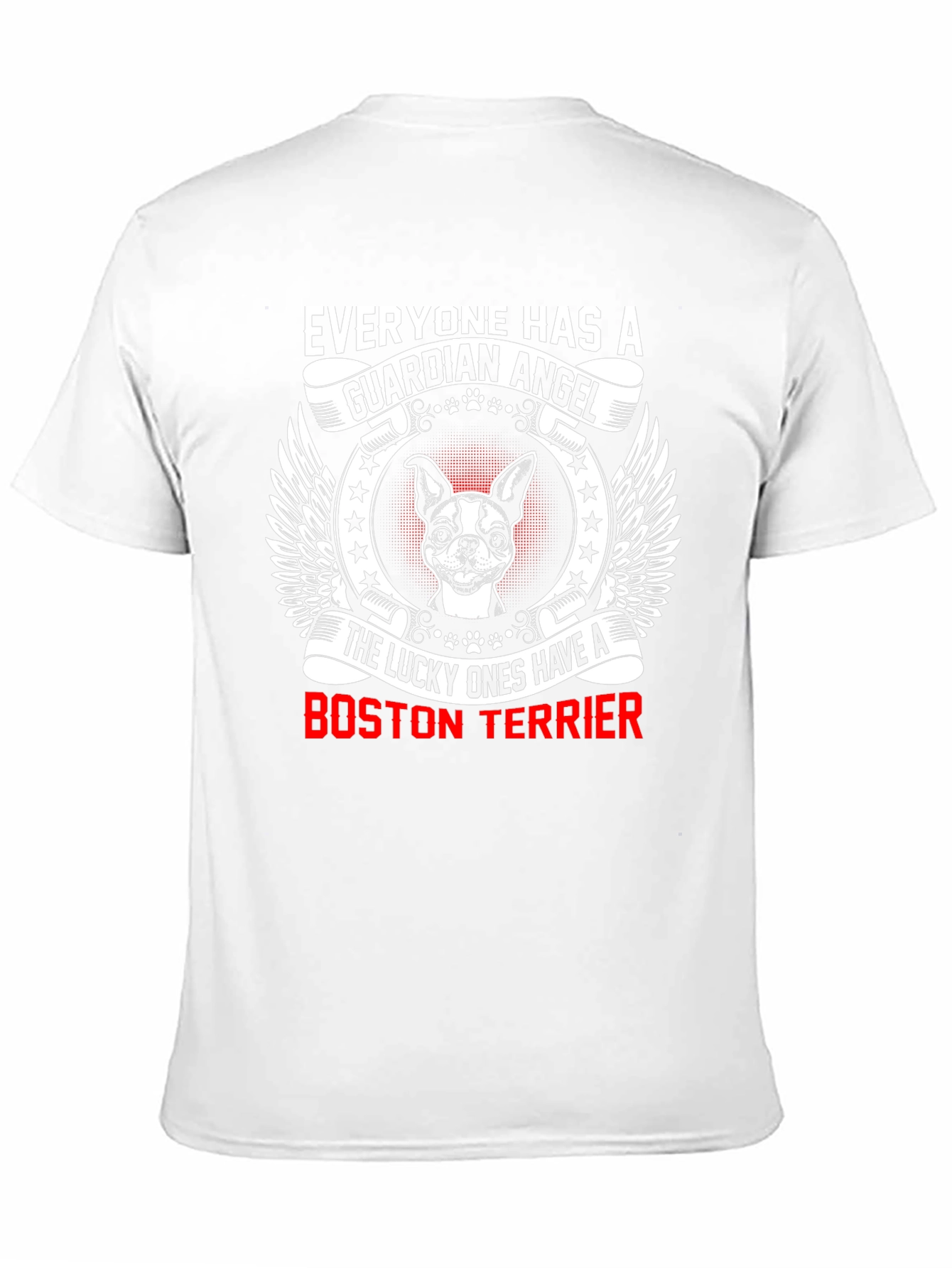 Boston Terrier Guardian Angel T-Shirt