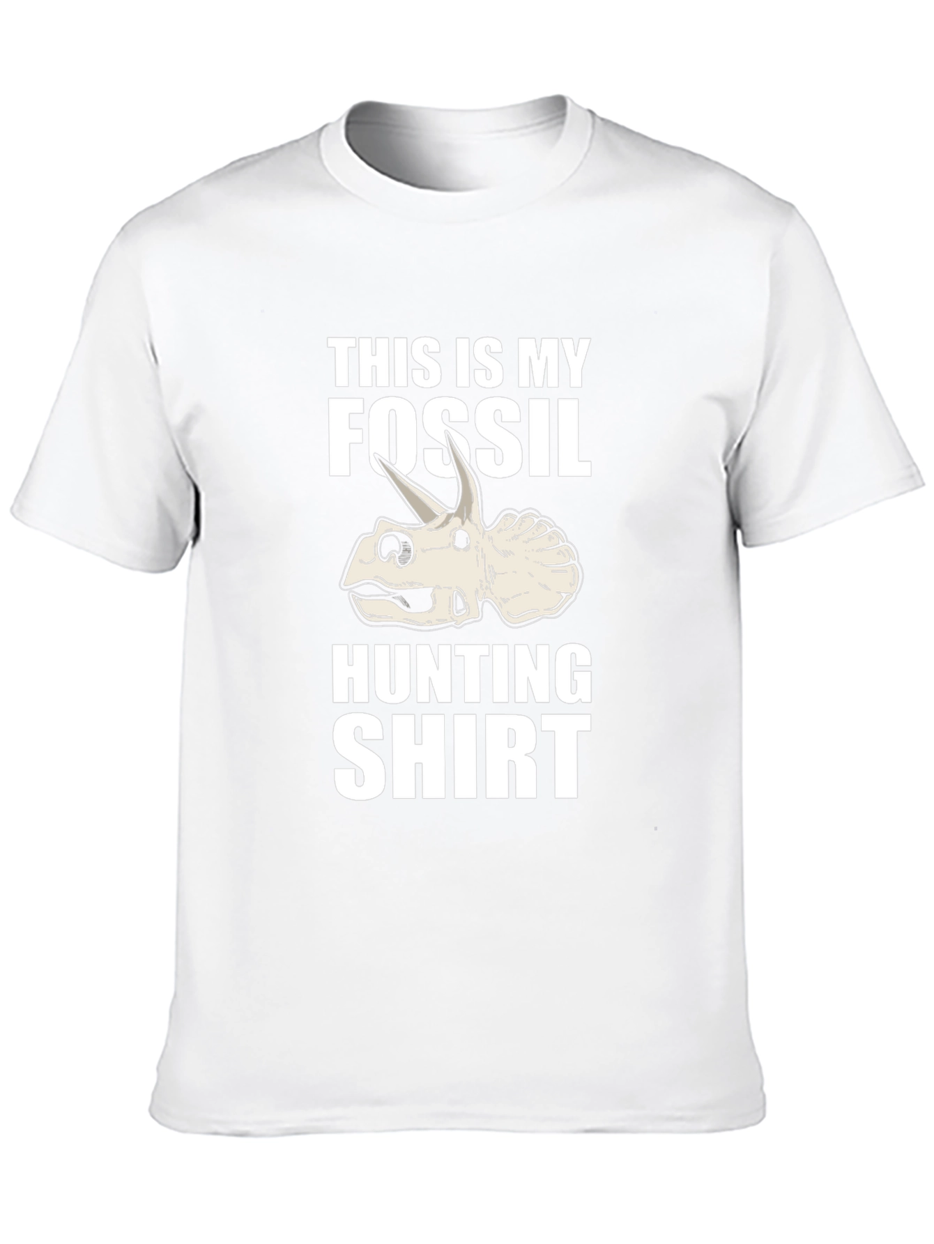 Fossil Hunting Shirt - Triceratops Dinosaur Tee
