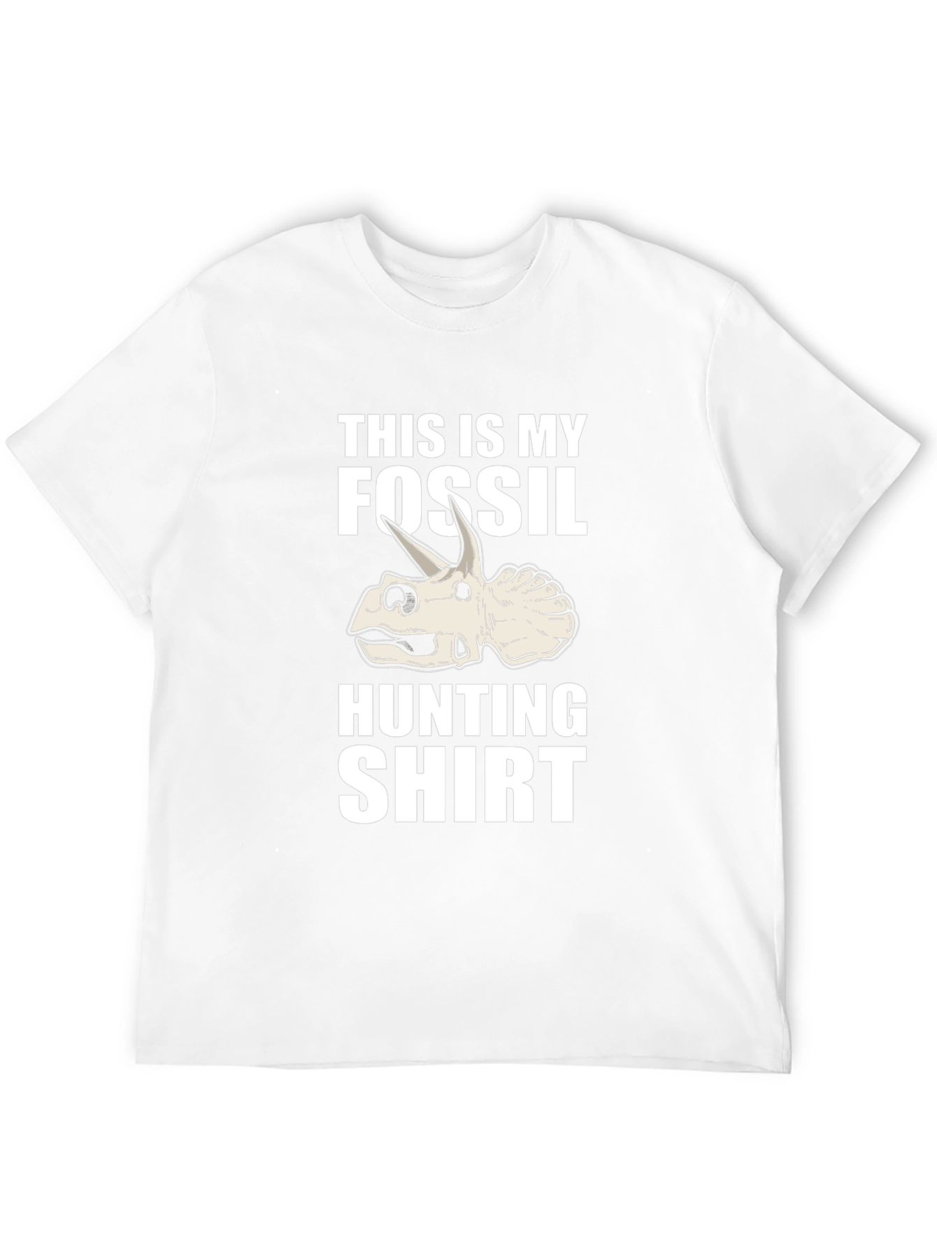 Fossil Hunting Shirt - Triceratops Dinosaur Tee