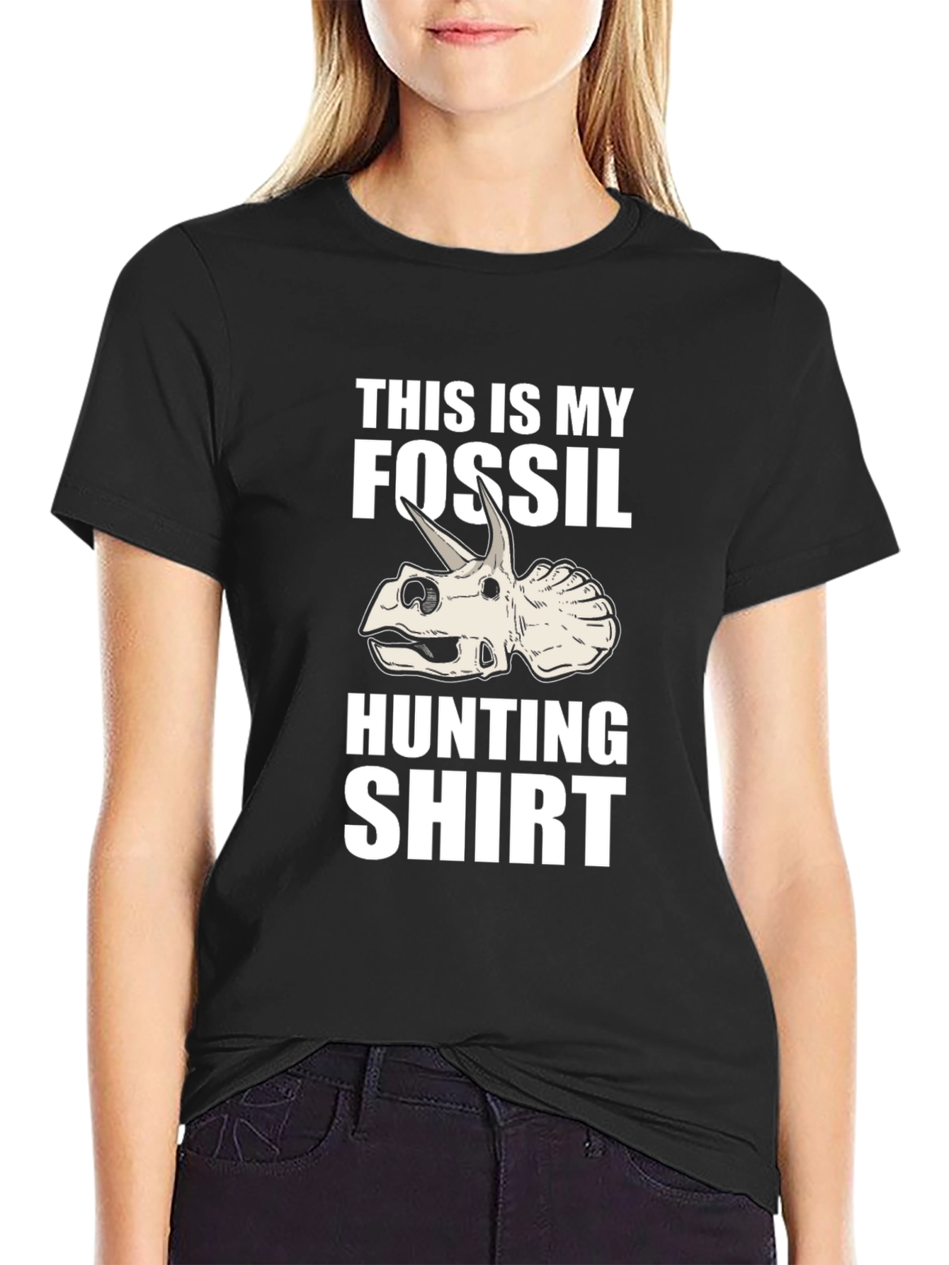 Fossil Hunting Shirt - Triceratops Dinosaur Tee