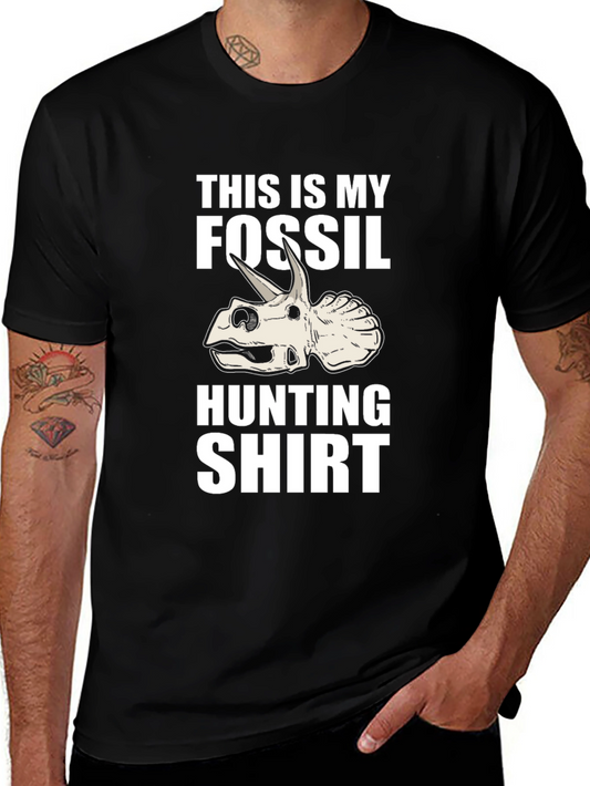 Fossil Hunting Shirt - Triceratops Dinosaur Tee