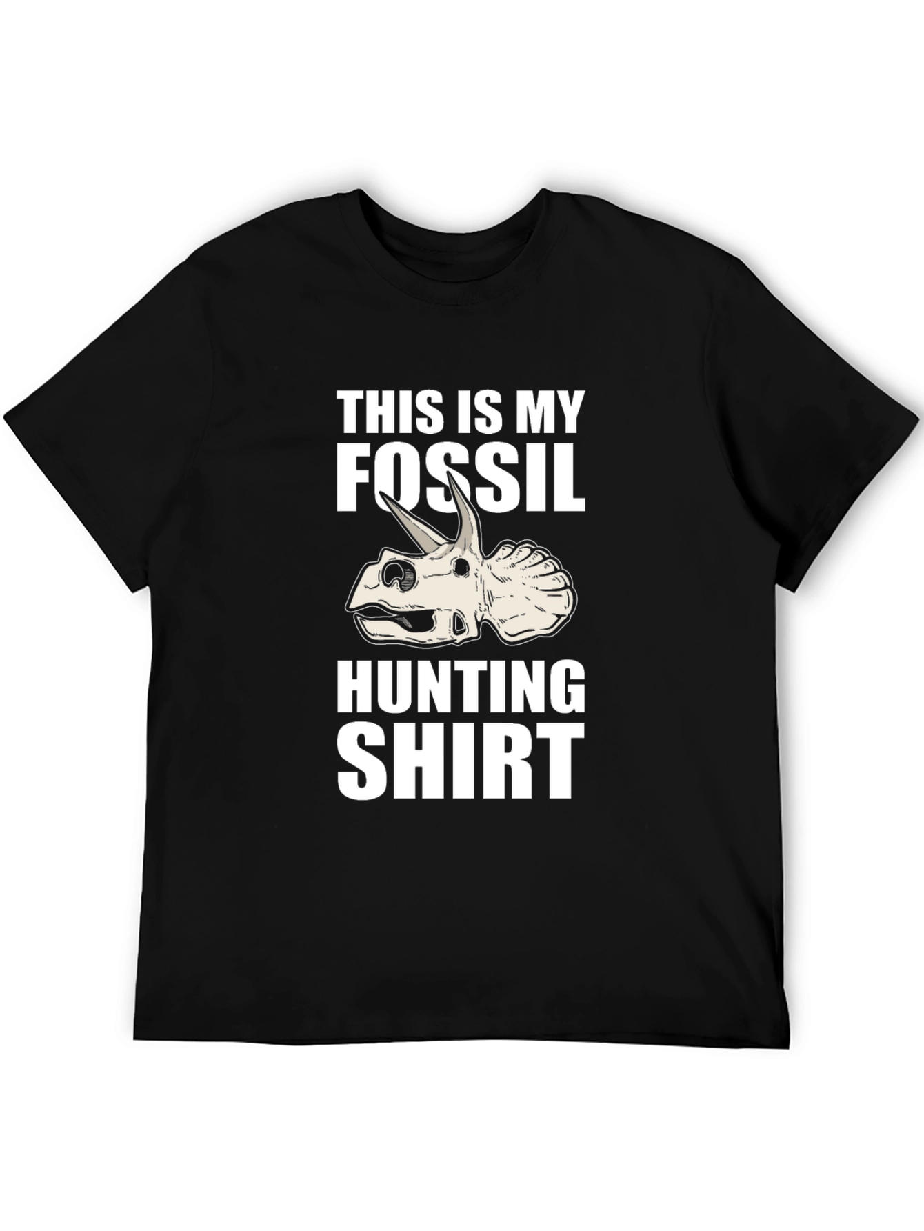 Fossil Hunting Shirt - Triceratops Dinosaur Tee
