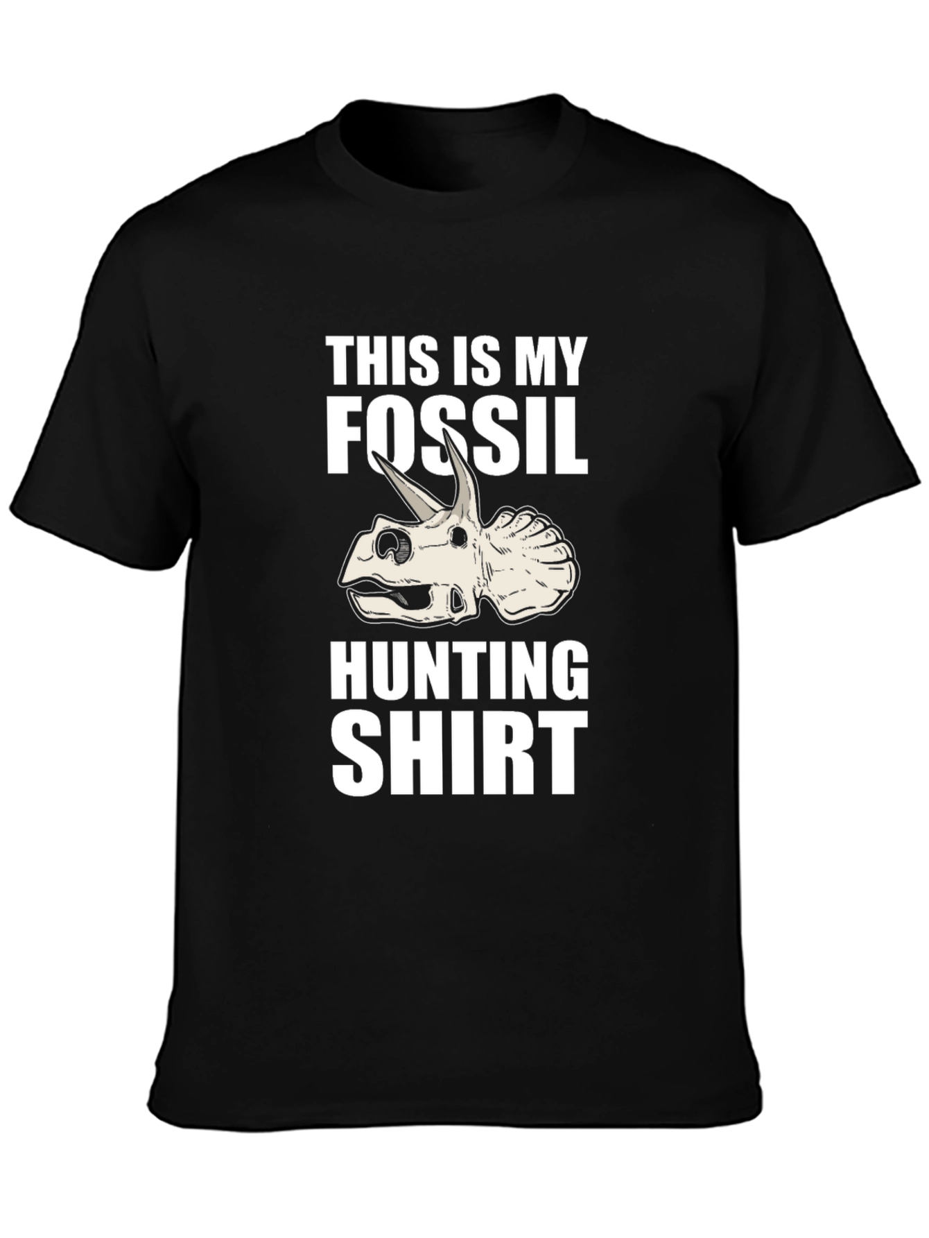 Fossil Hunting Shirt - Triceratops Dinosaur Tee