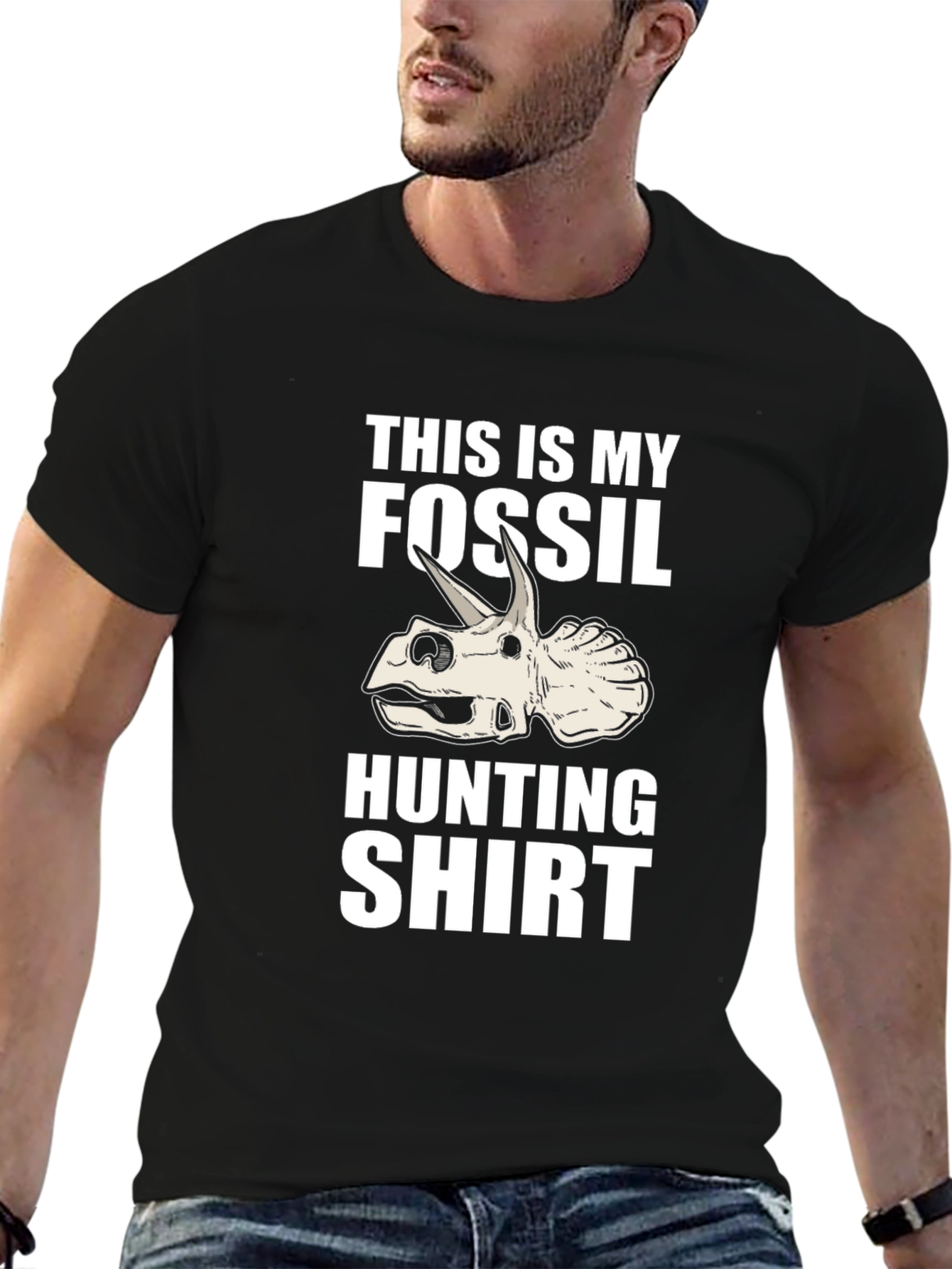 Fossil Hunting Shirt - Triceratops Dinosaur Tee