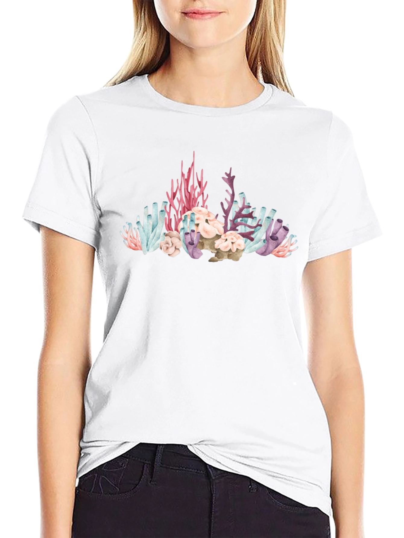 Coral Reef Graphic Black T-Shirt