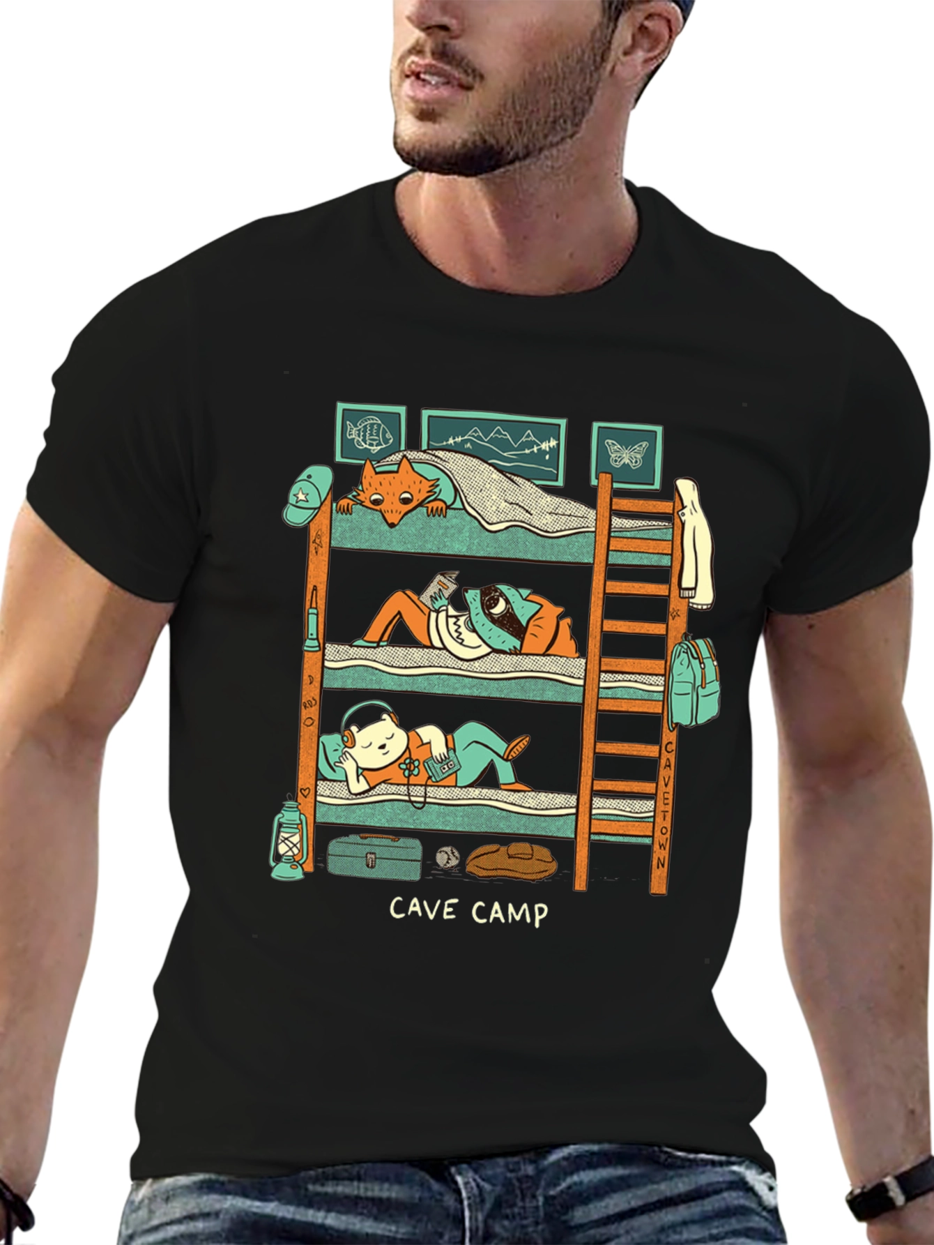 Cave Camp Graphic T-Shirt