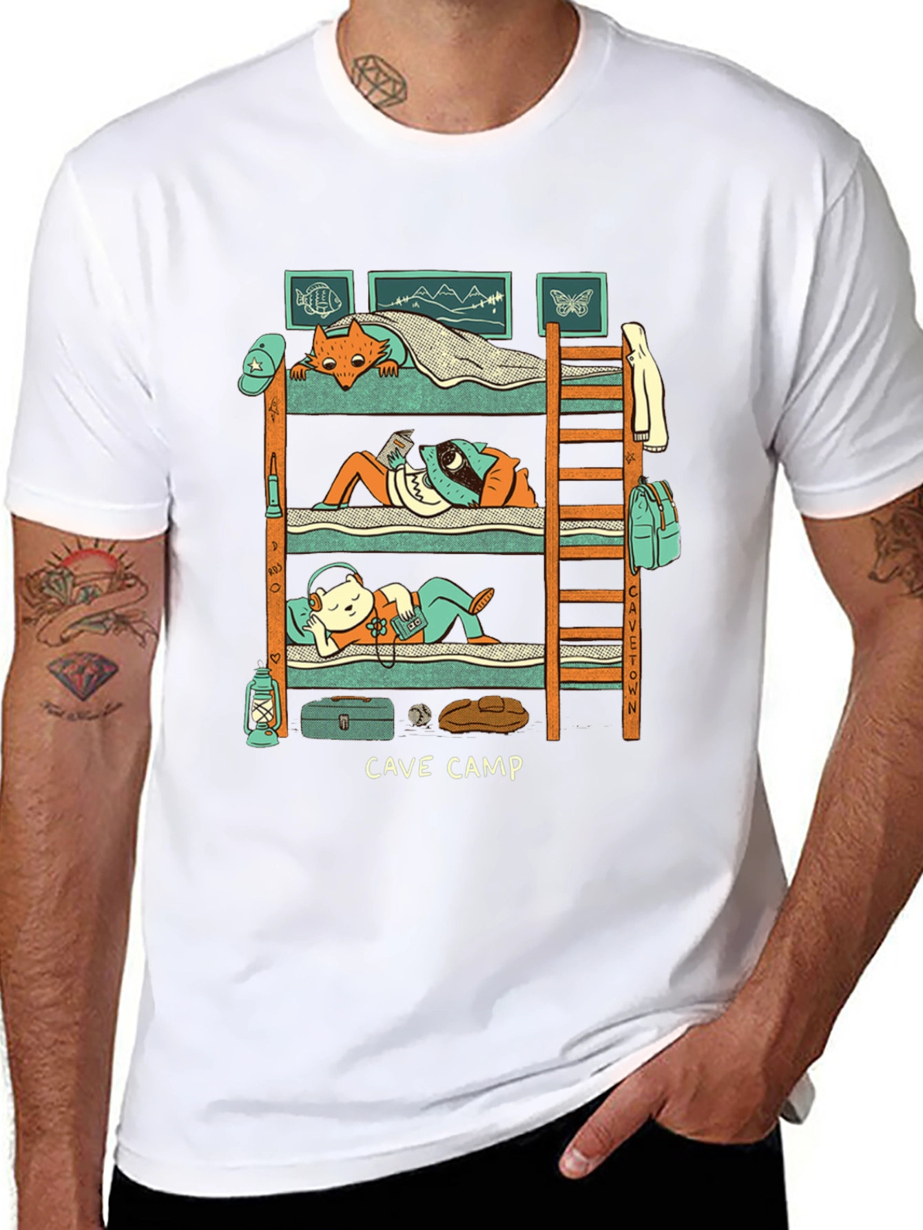 Cave Camp Graphic T-Shirt