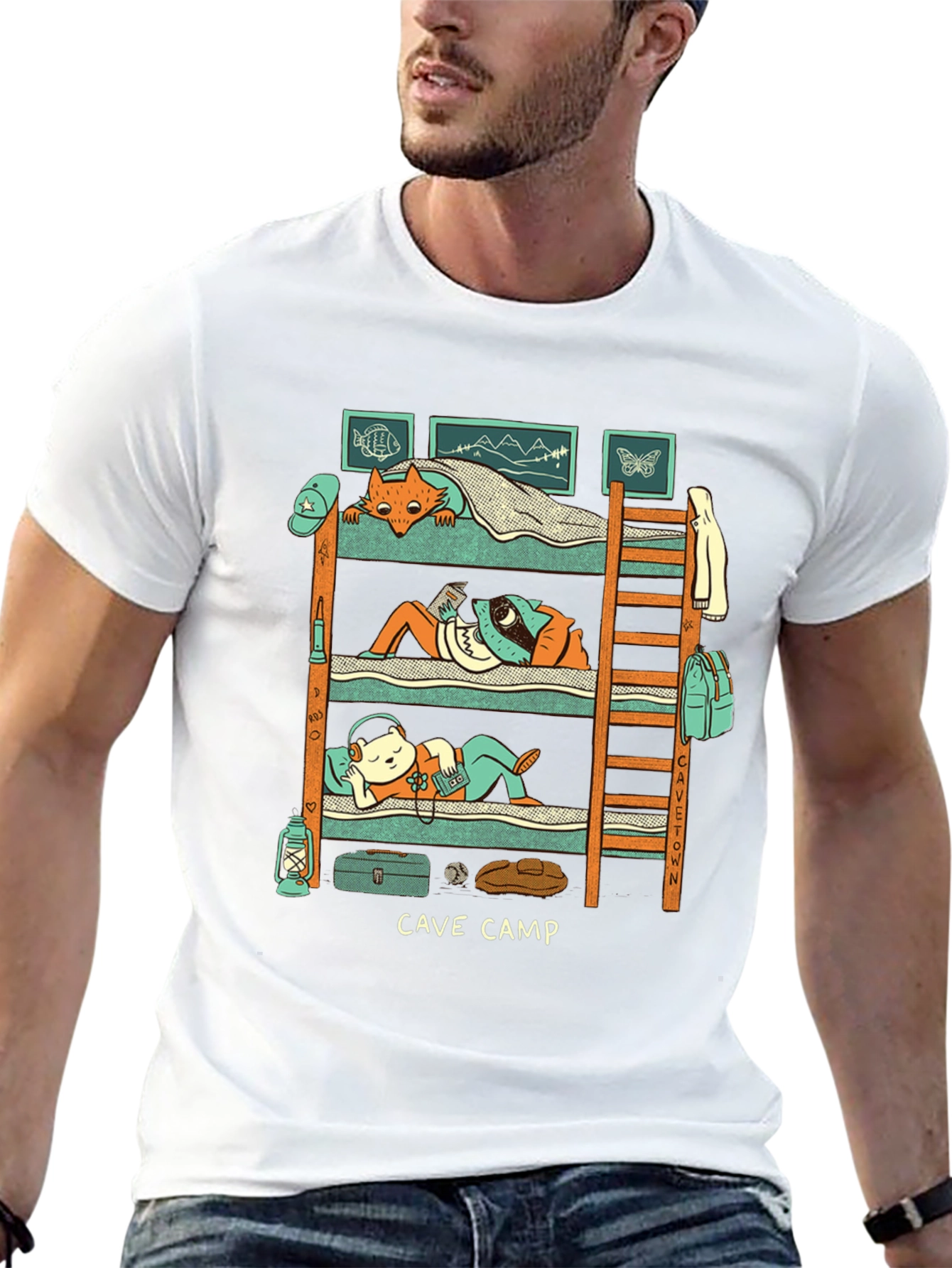 Cave Camp Graphic T-Shirt