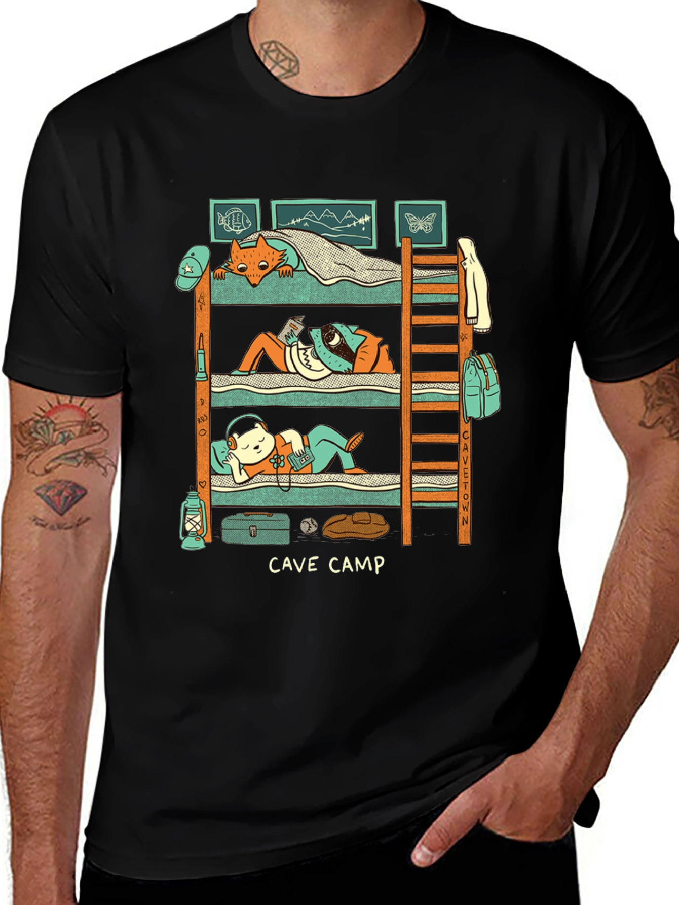 Cave Camp Graphic T-Shirt