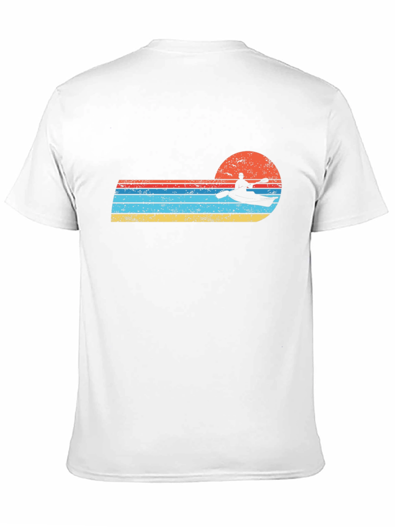 Retro Kayak Sunset Graphic Tee