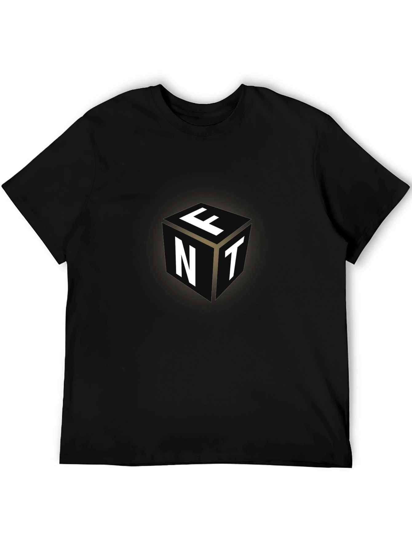 Cube Letter Graphic Black Tee