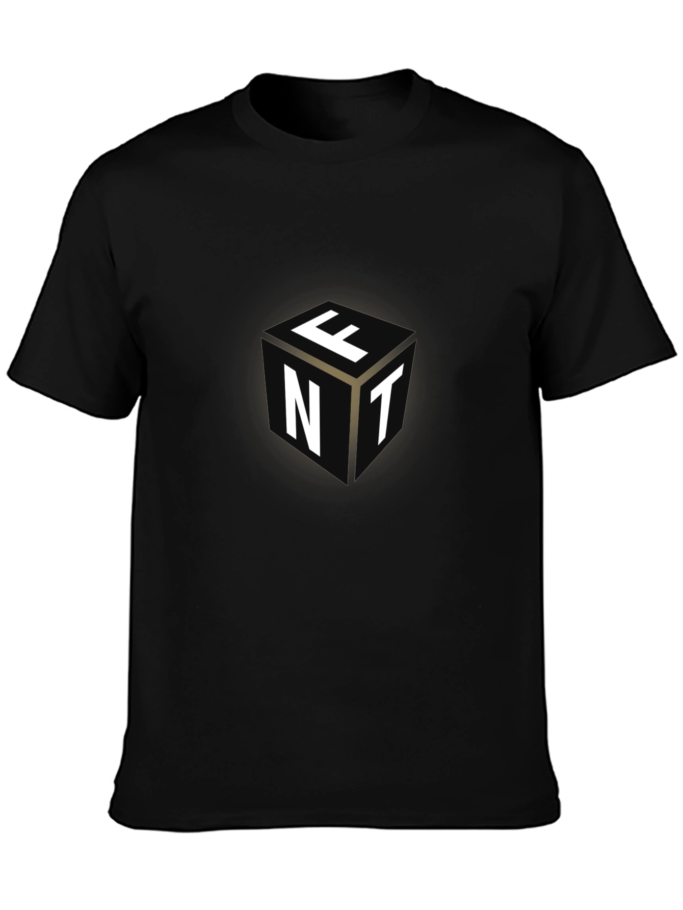 Cube Letter Graphic Black Tee