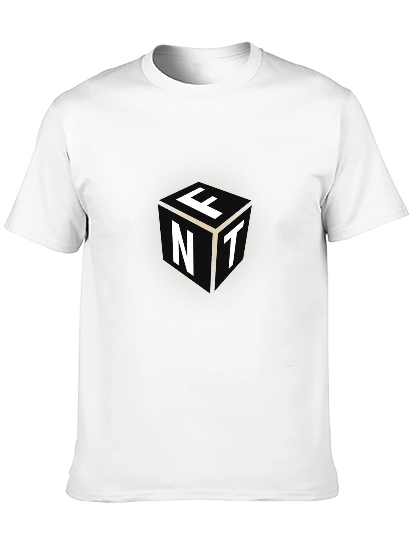 Cube Letter Graphic Black Tee