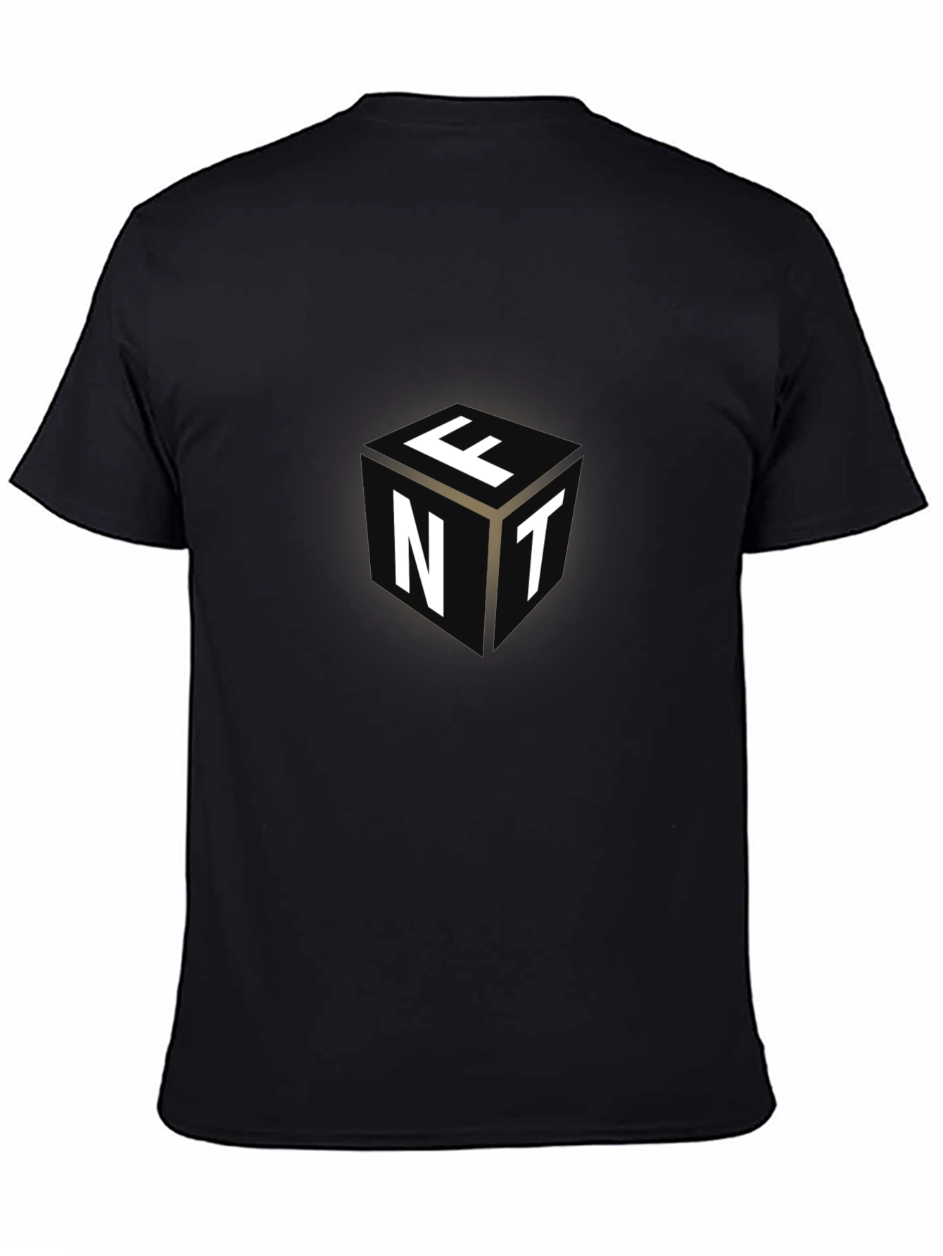 Cube Letter Graphic Black Tee