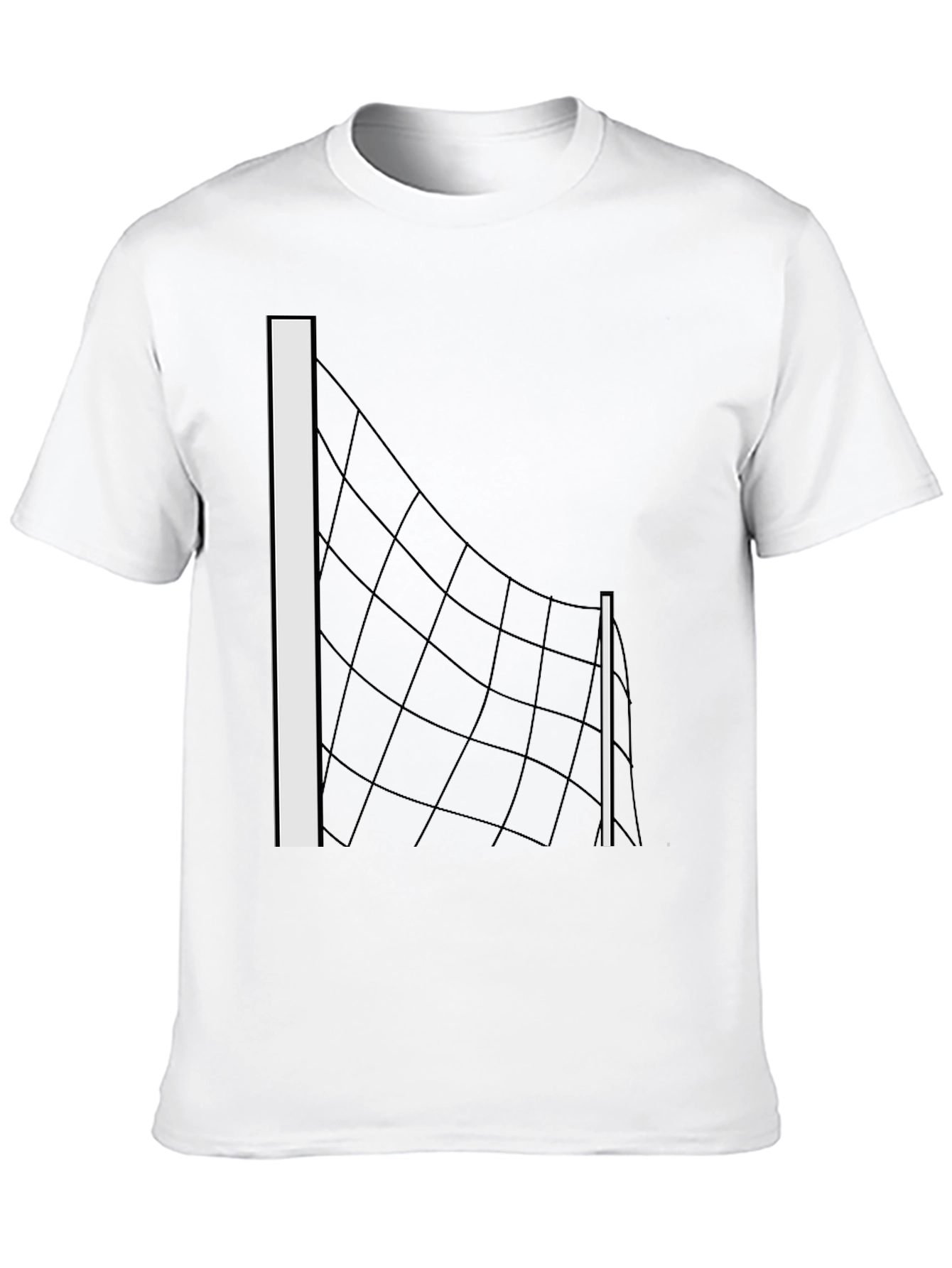 Volleyball Net Graphic Tee - Black T-Shirt