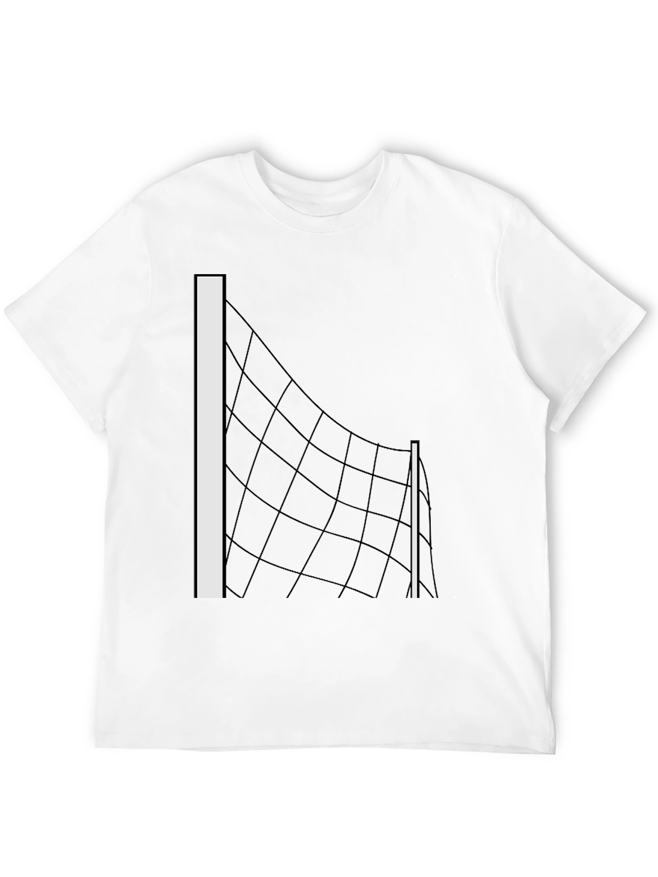 Volleyball Net Graphic Tee - Black T-Shirt