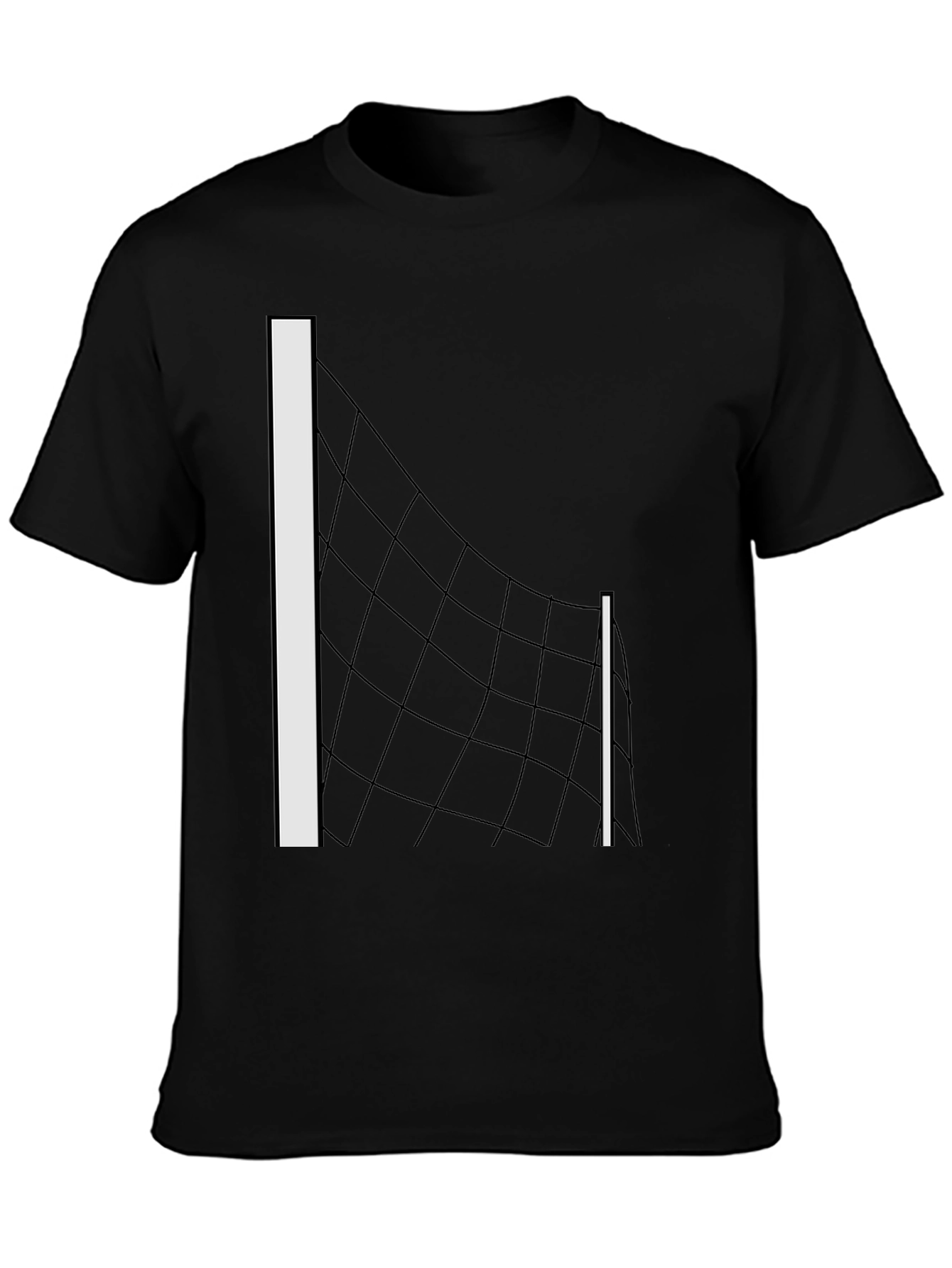 Volleyball Net Graphic Tee - Black T-Shirt