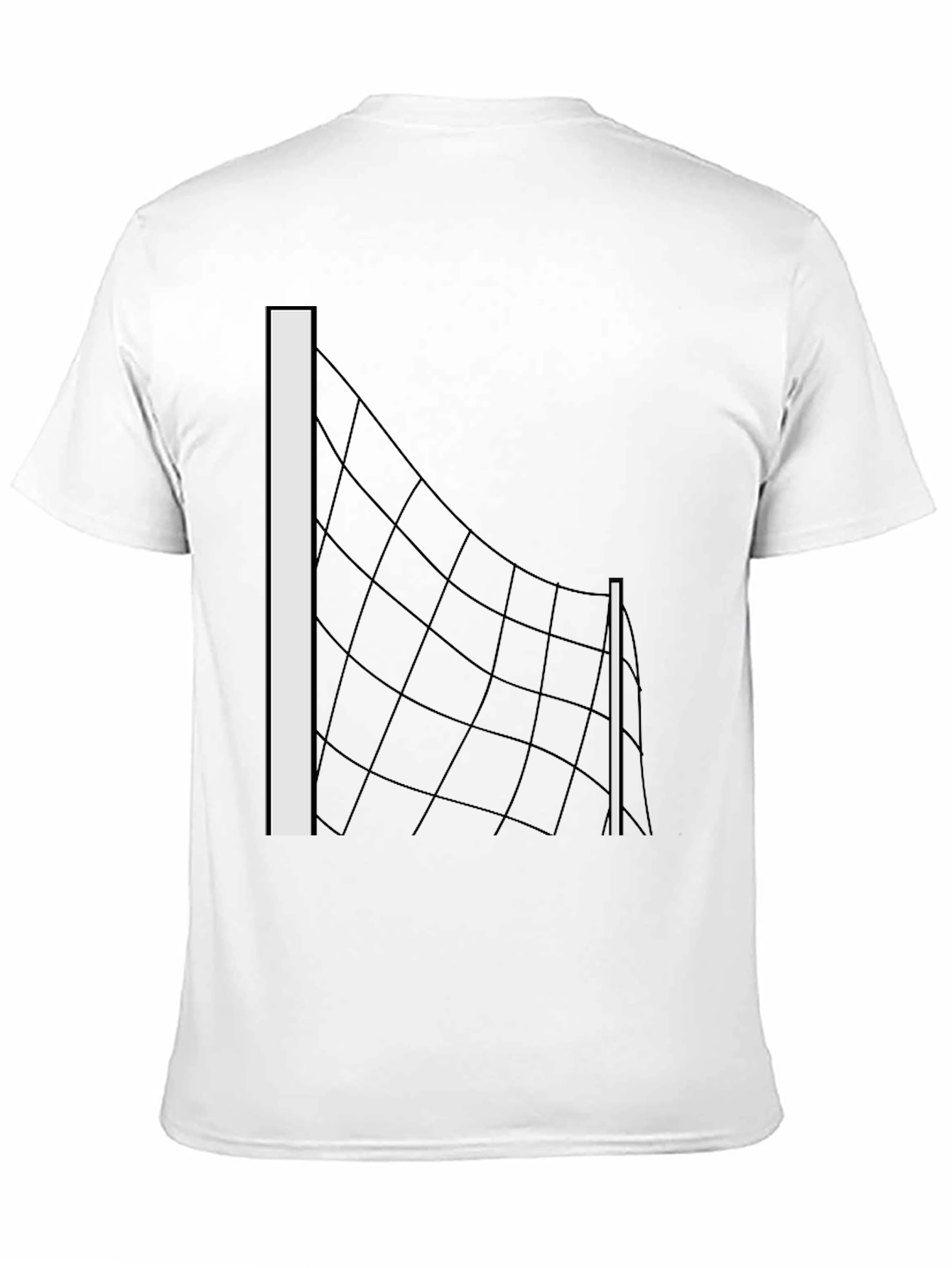 Volleyball Net Graphic Tee - Black T-Shirt