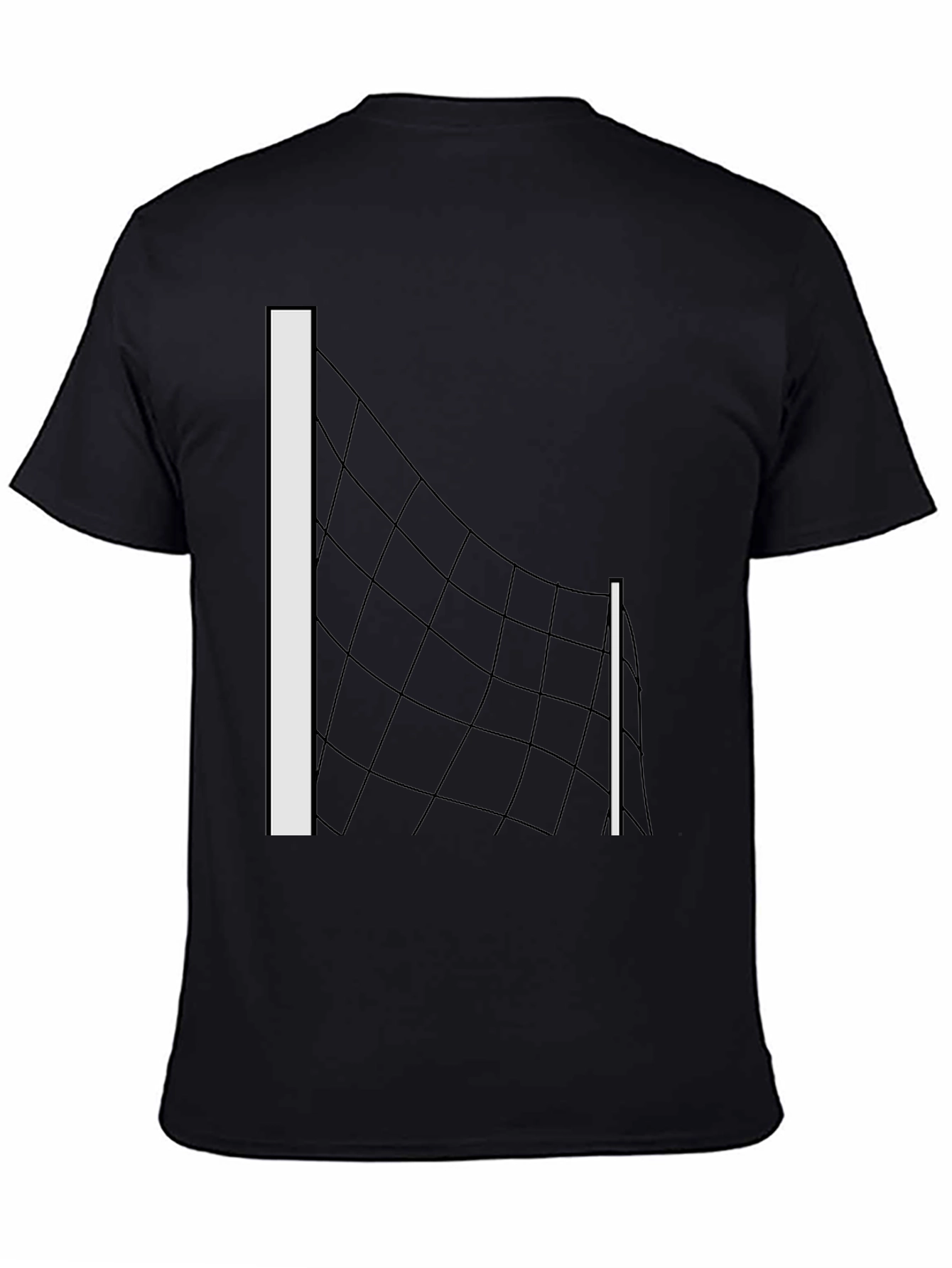 Volleyball Net Graphic Tee - Black T-Shirt