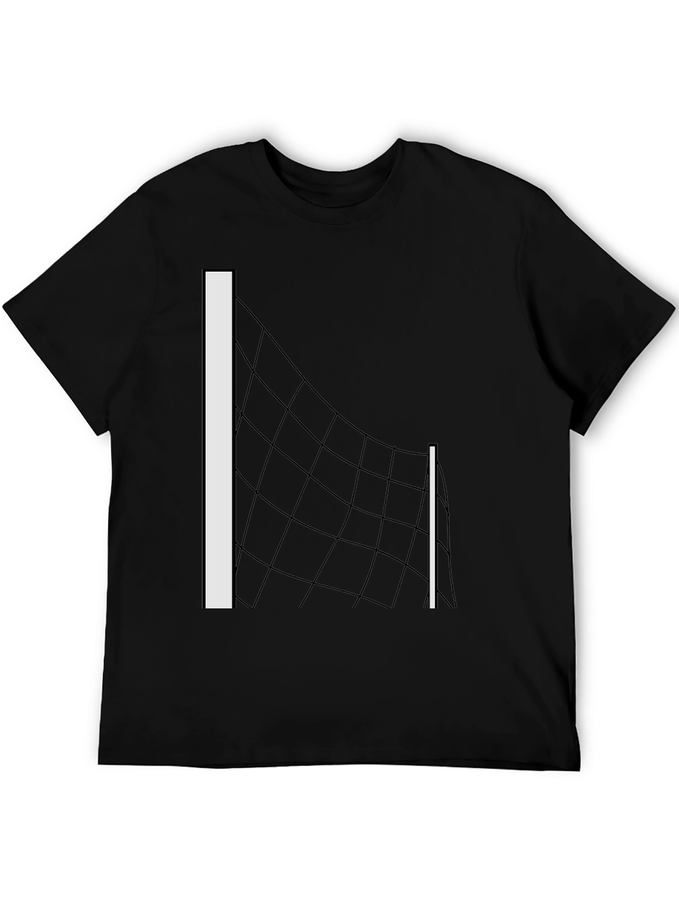 Volleyball Net Graphic Tee - Black T-Shirt