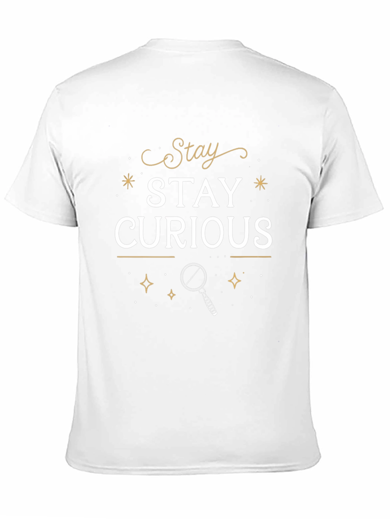 Stay Curious Black Graphic T-Shirt