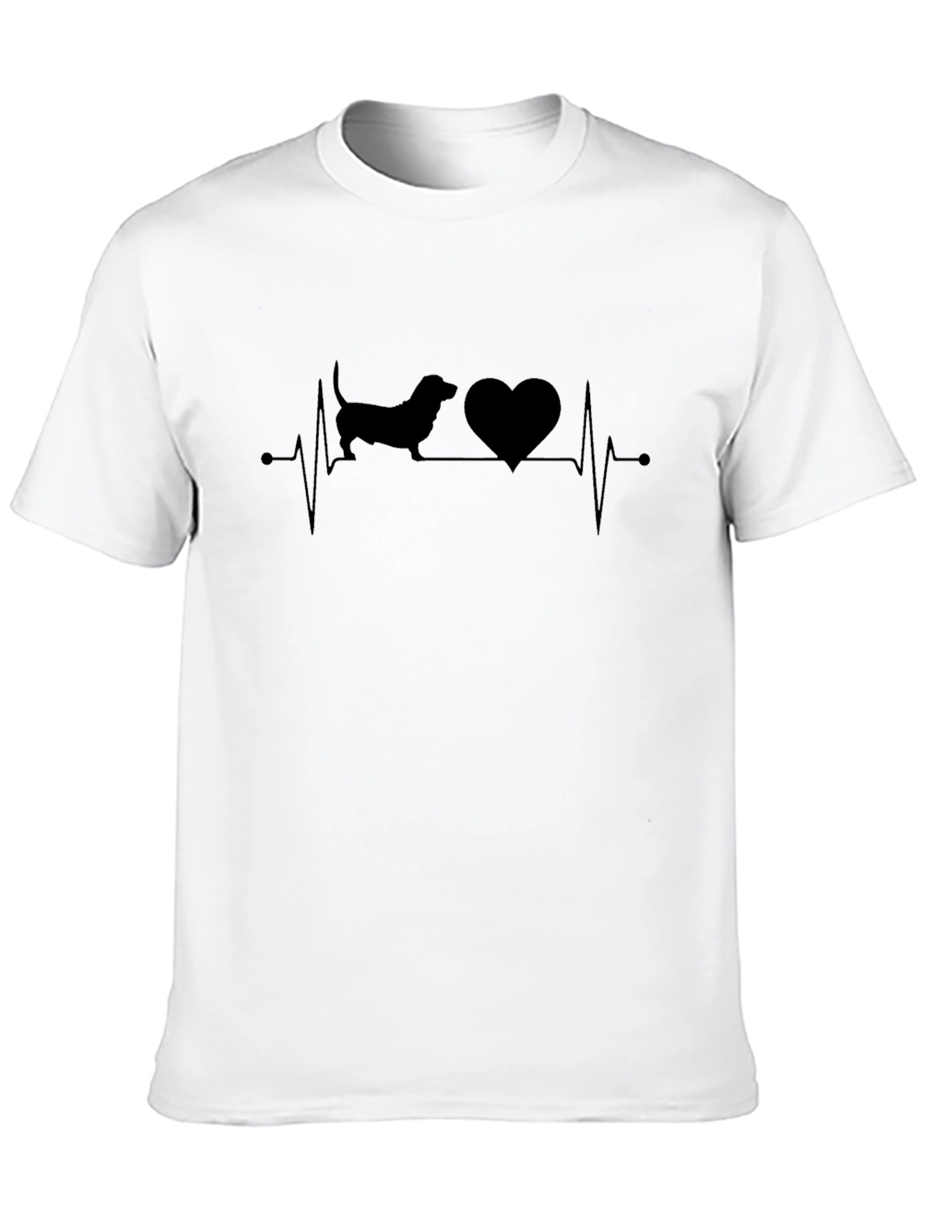 Dachshund Heartbeat T-Shirt - Love My Dog