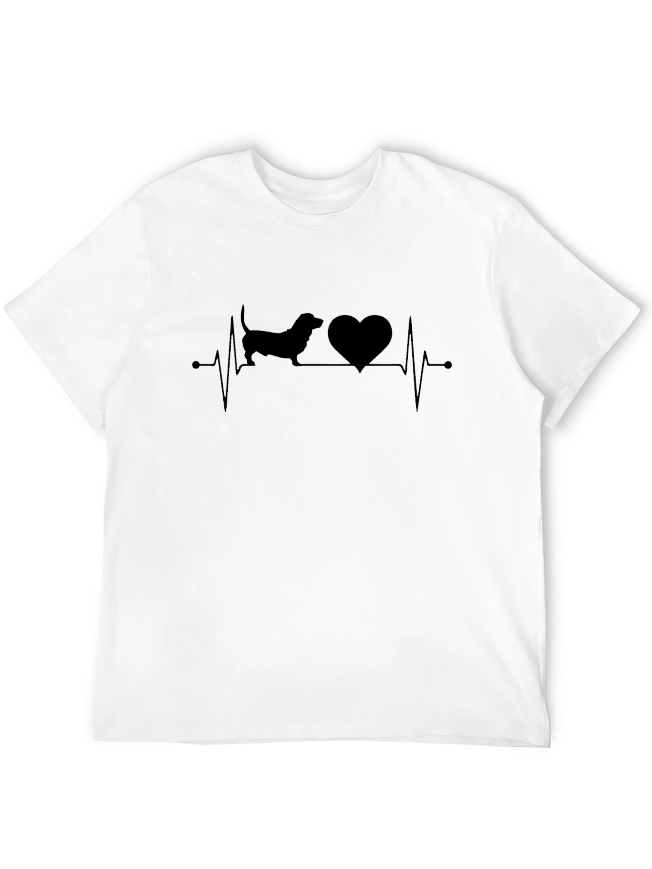 Dachshund Heartbeat T-Shirt - Love My Dog