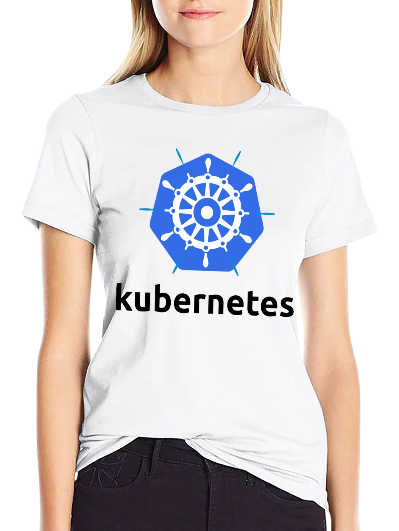Kubernetes T-Shirt - Black Cotton Blend Tee