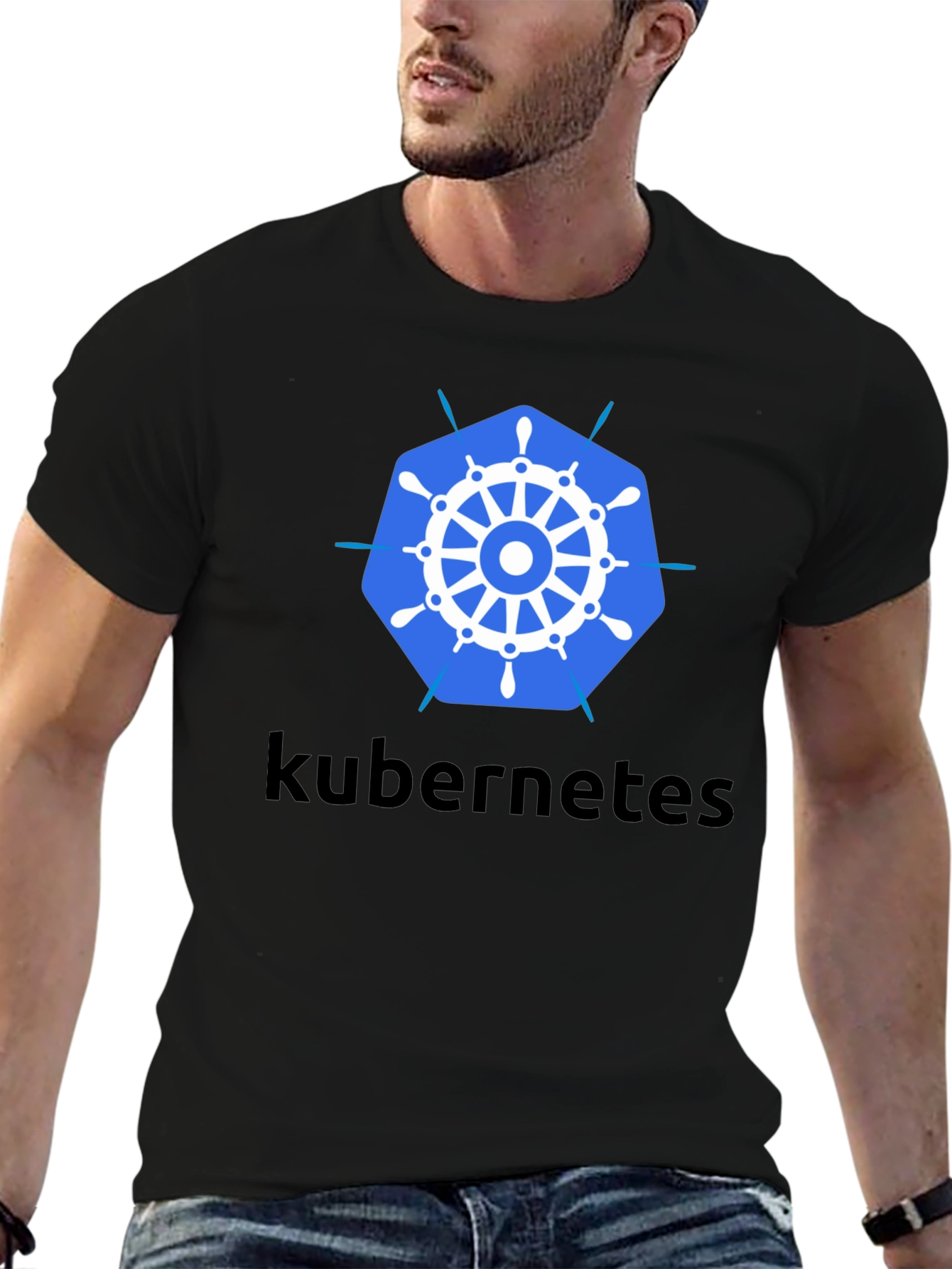 Kubernetes T-Shirt - Black Cotton Blend Tee