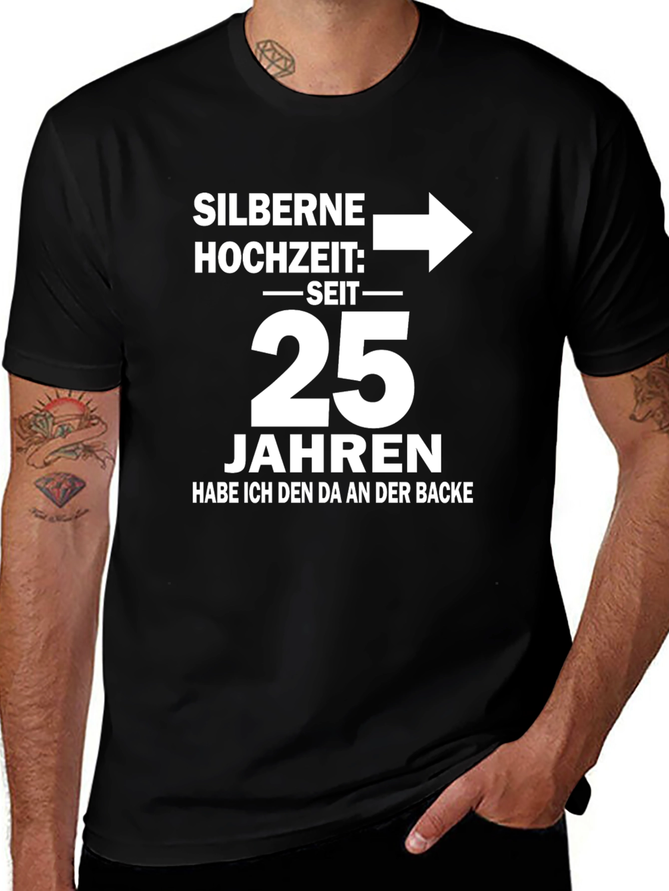 25th Anniversary T-Shirt - Silver Wedding