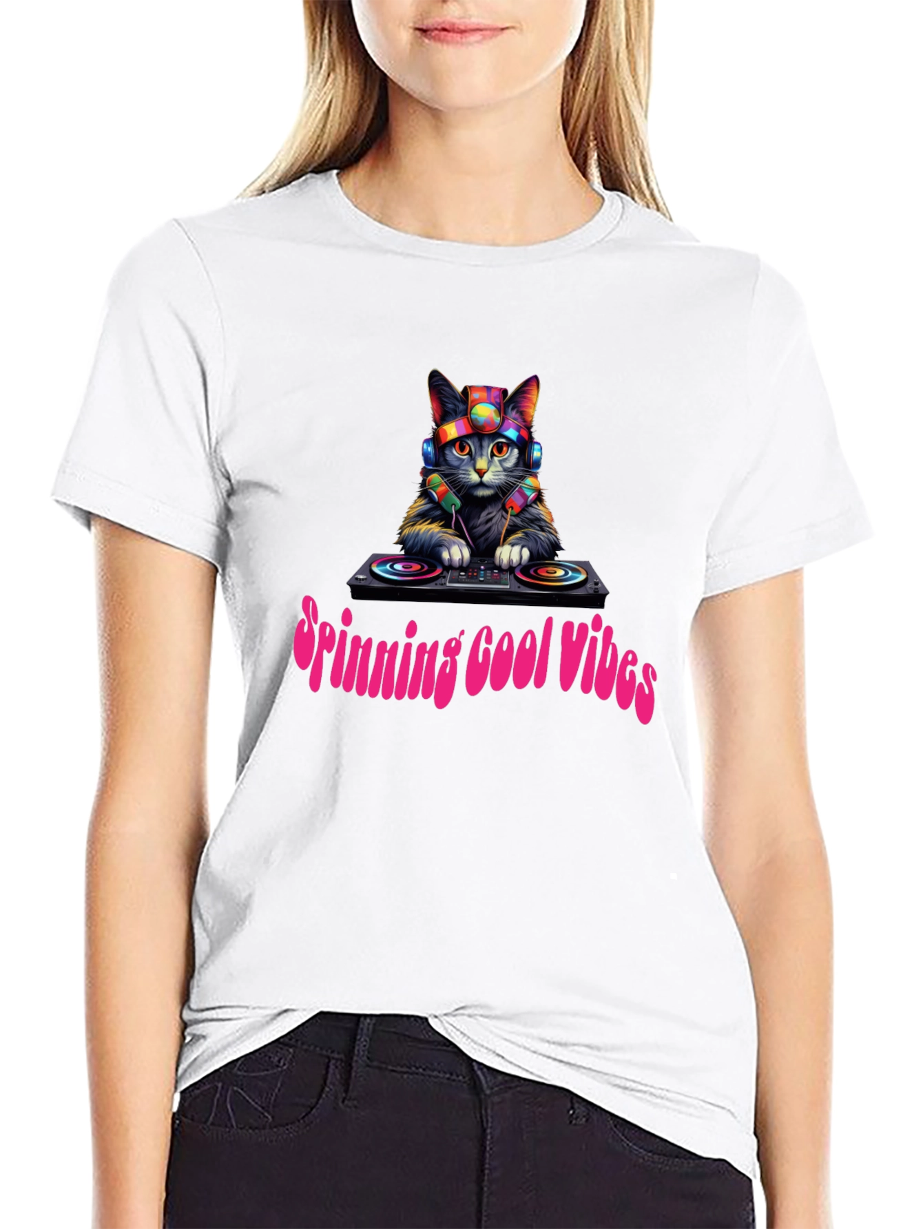 Cool Cat DJ Graphic Tee