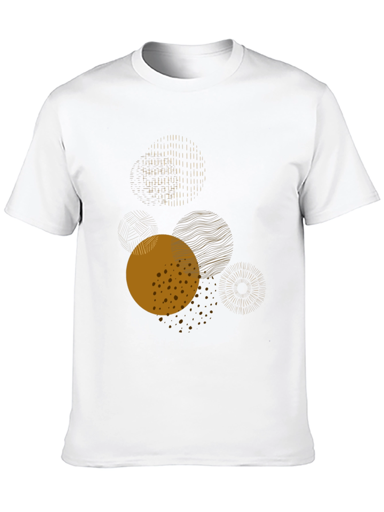 Abstract Circles Graphic Tee - Modern Art Shirt