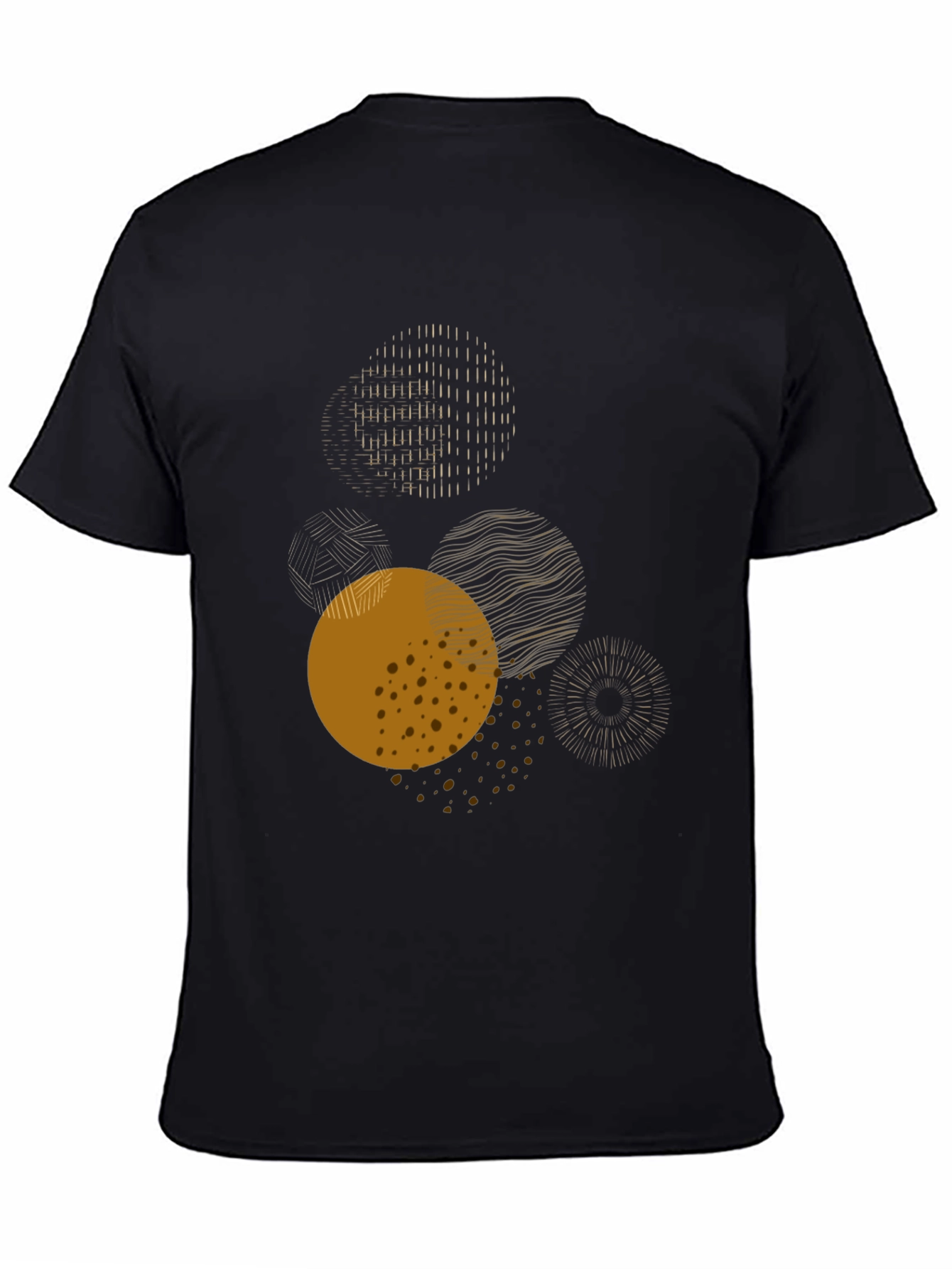 Abstract Circles Graphic Tee - Modern Art Shirt