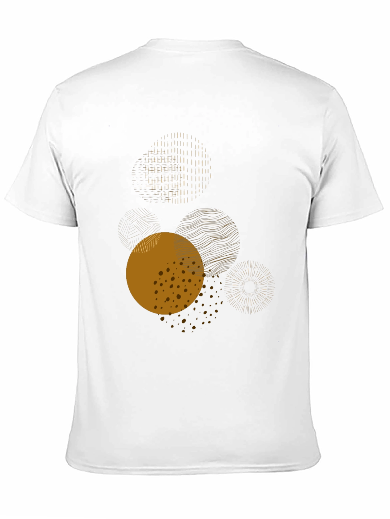 Abstract Circles Graphic Tee - Modern Art Shirt