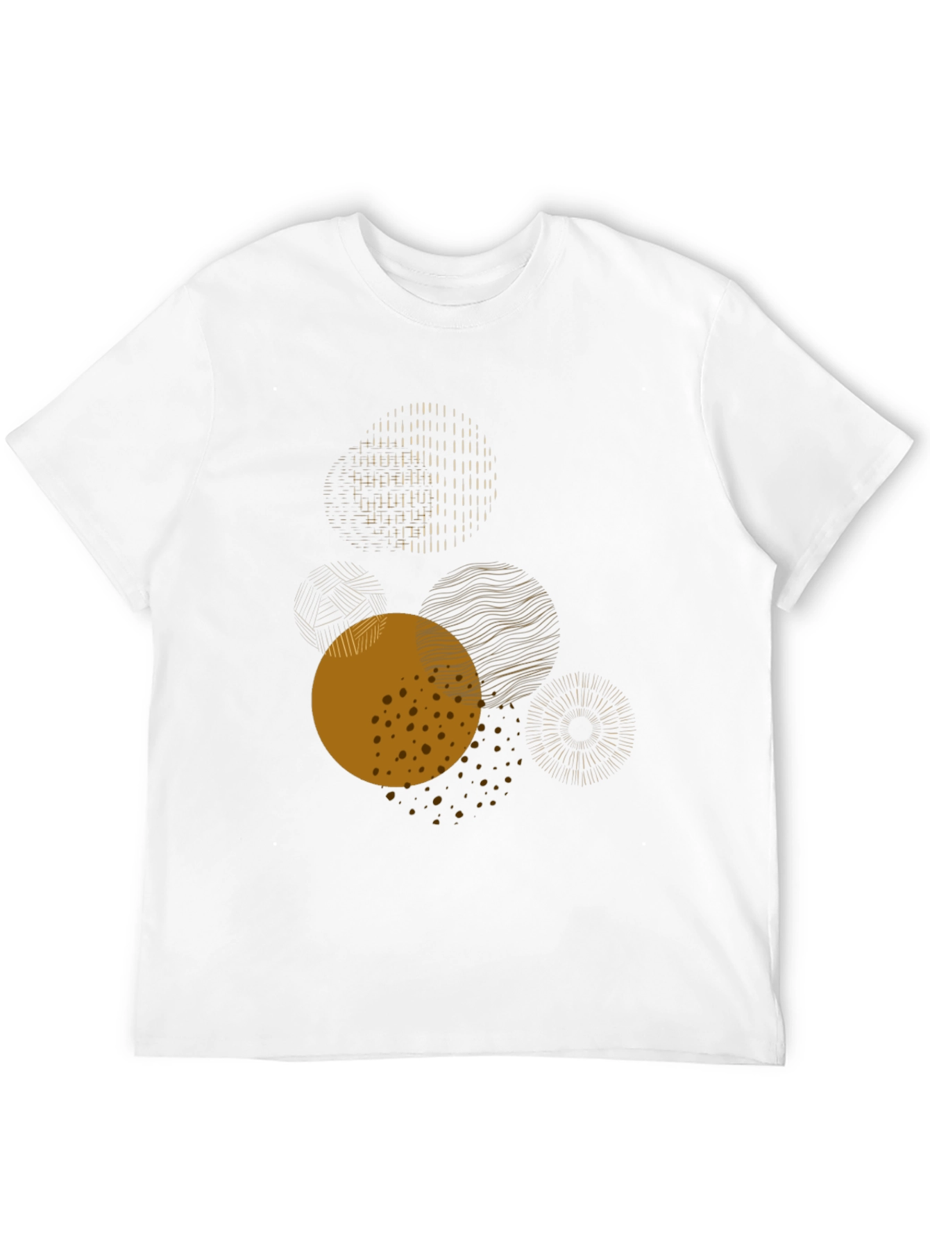 Abstract Circles Graphic Tee - Modern Art Shirt