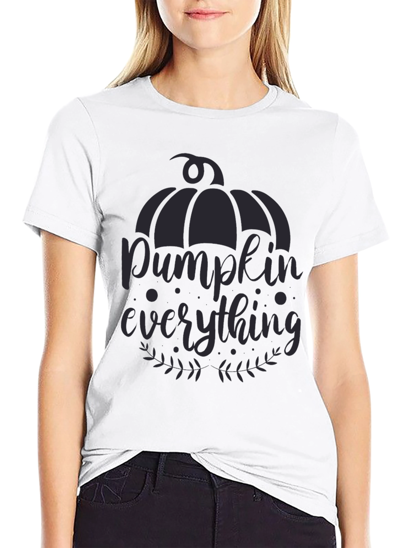 Pumpkin Everything Black Graphic Tee