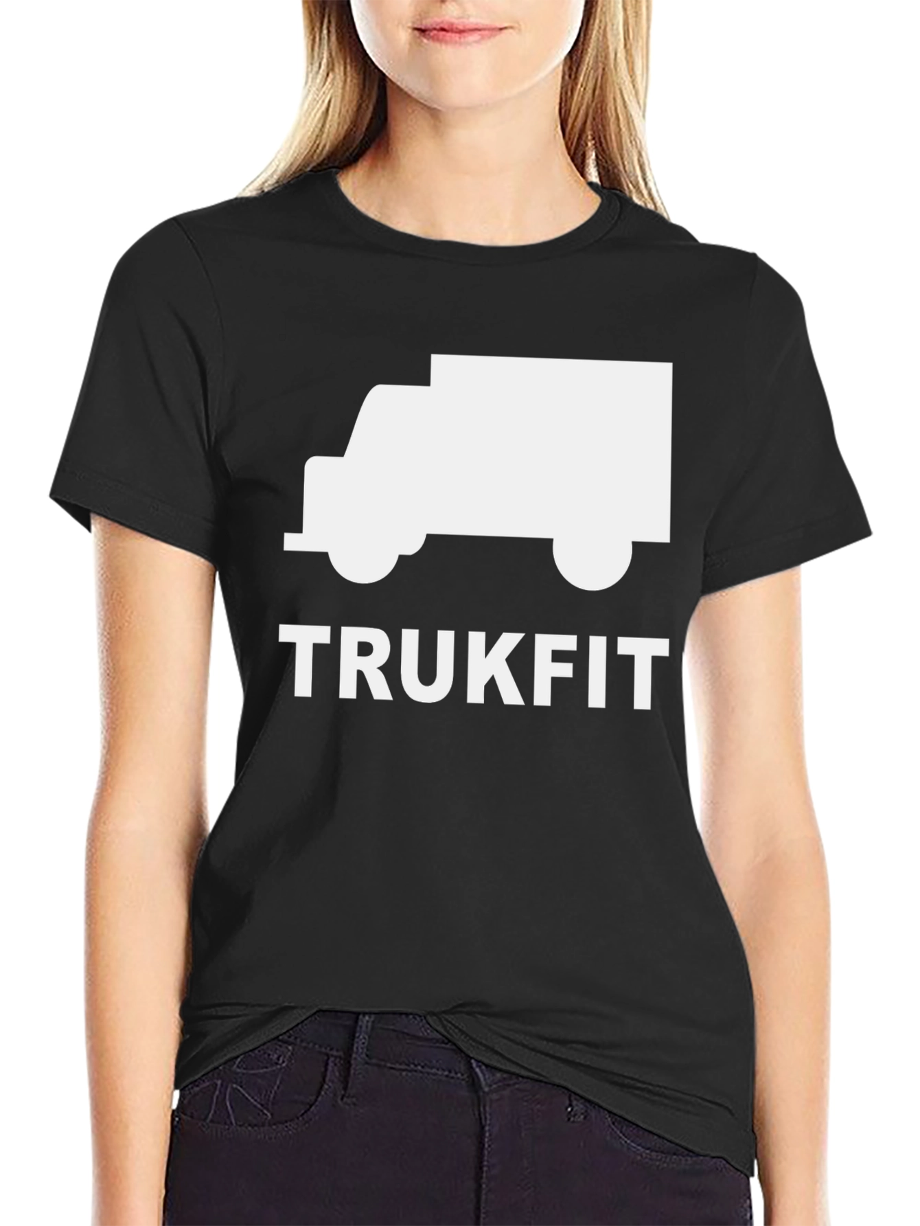 Trukfit Black Graphic Tee - Cool Truck Design