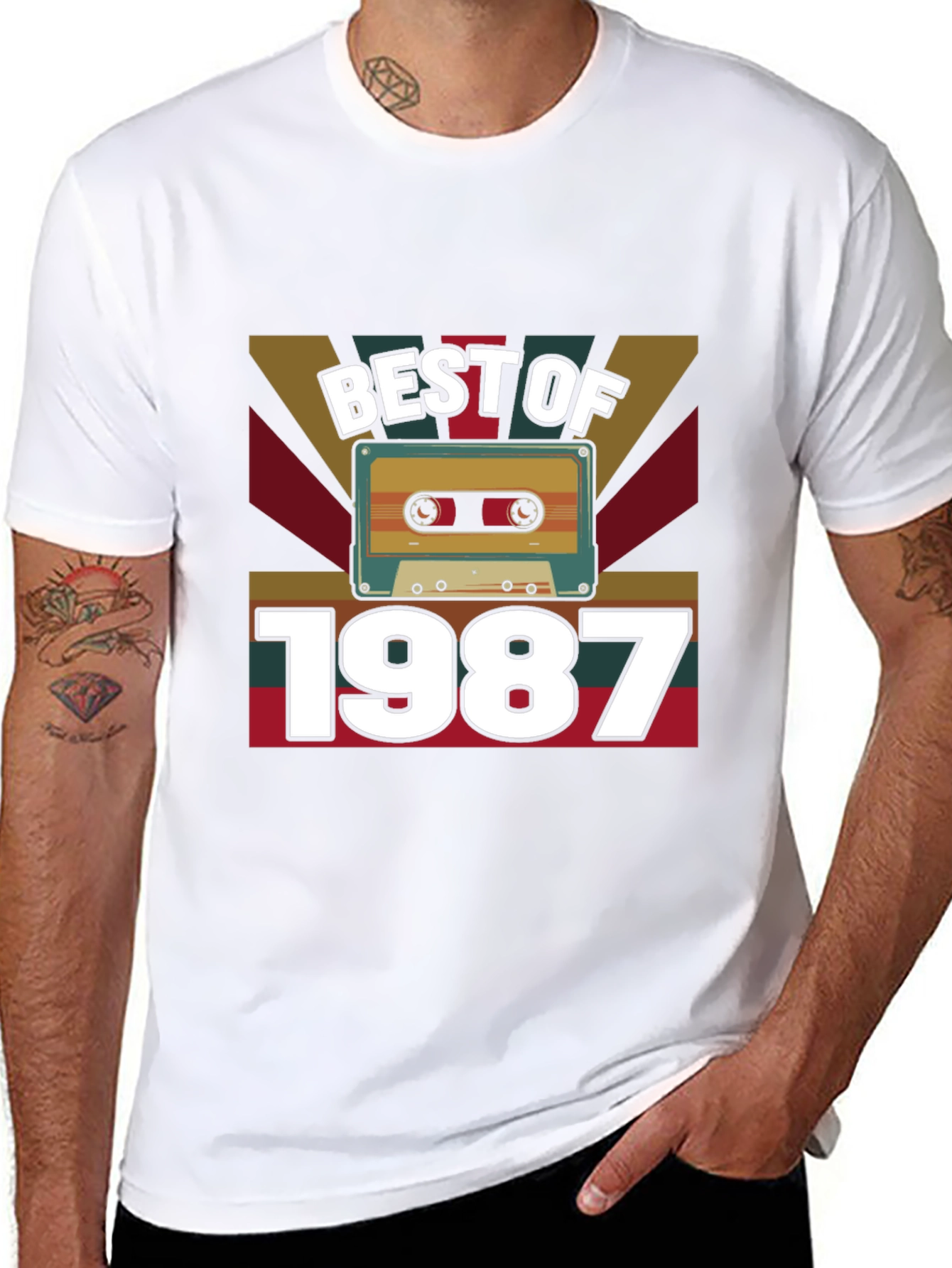 Best of 1987 Cassette Tape Graphic Tee