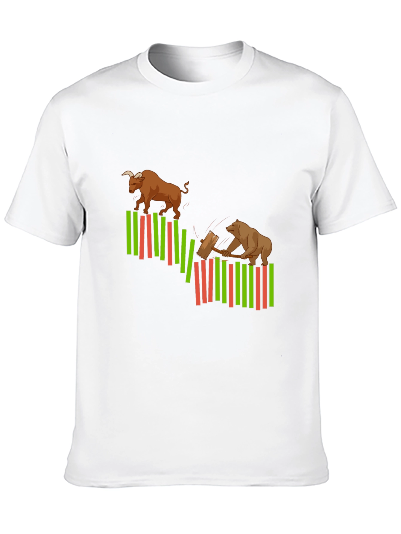 Bull and Bear Market Graphic T-Shirt