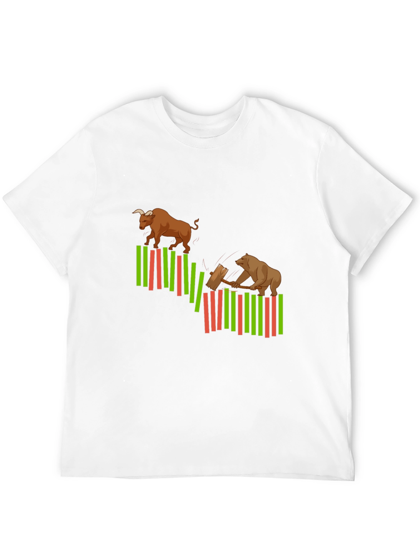 Bull and Bear Market Graphic T-Shirt