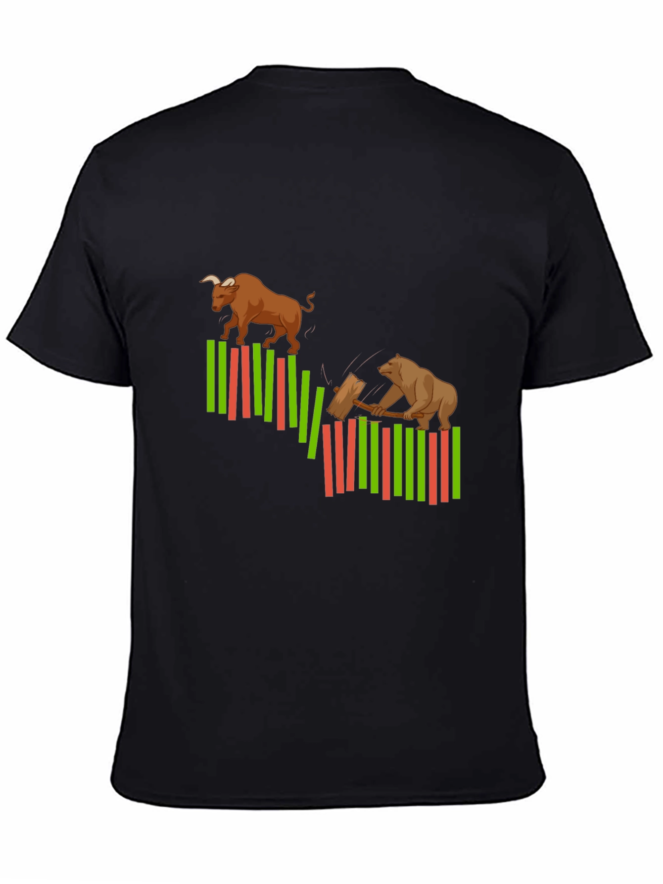 Bull and Bear Market Graphic T-Shirt