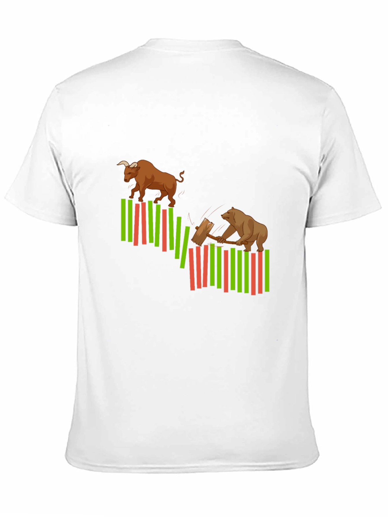 Bull and Bear Market Graphic T-Shirt