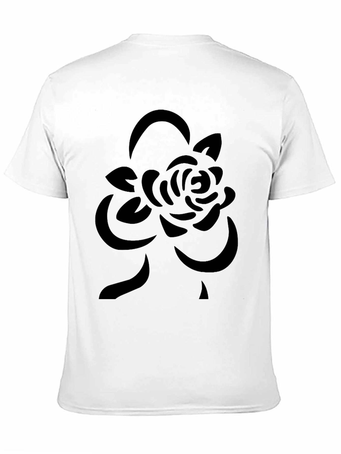 Black Rose Graphic Tee - Modern Casual Style