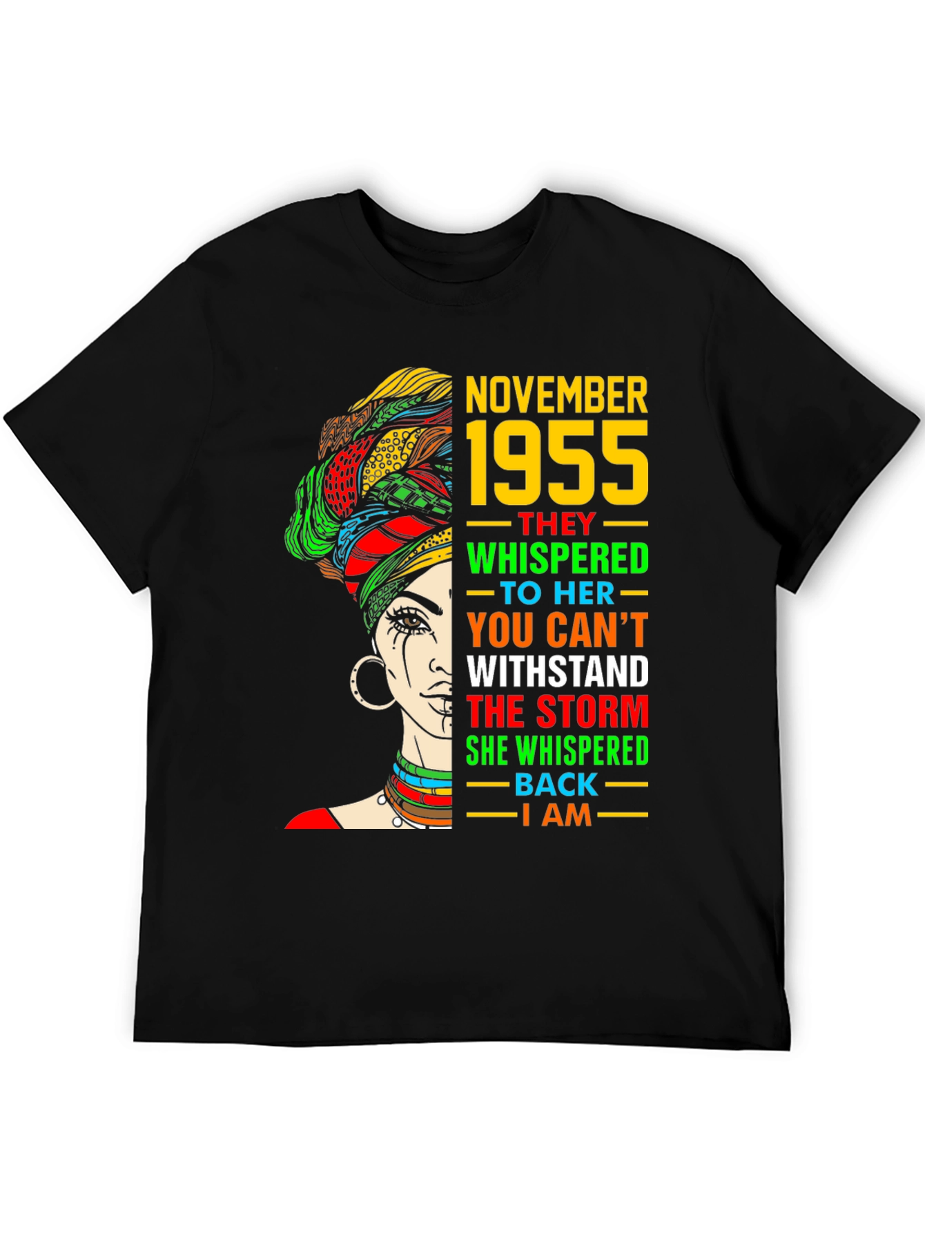 November 1955 Black Woman Empowerment T-Shirt