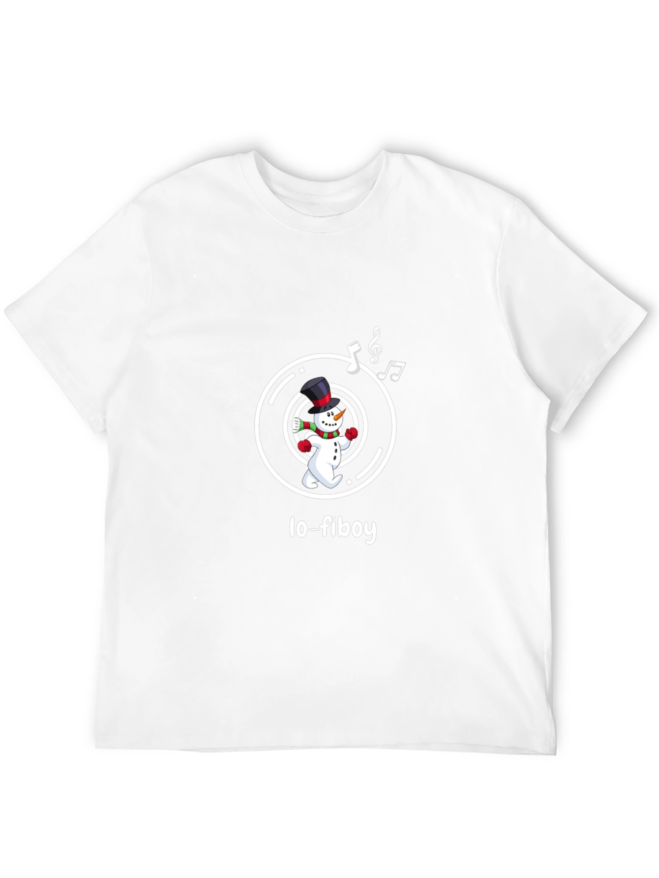 Lo-Fiboy Snowman Black T-Shirt